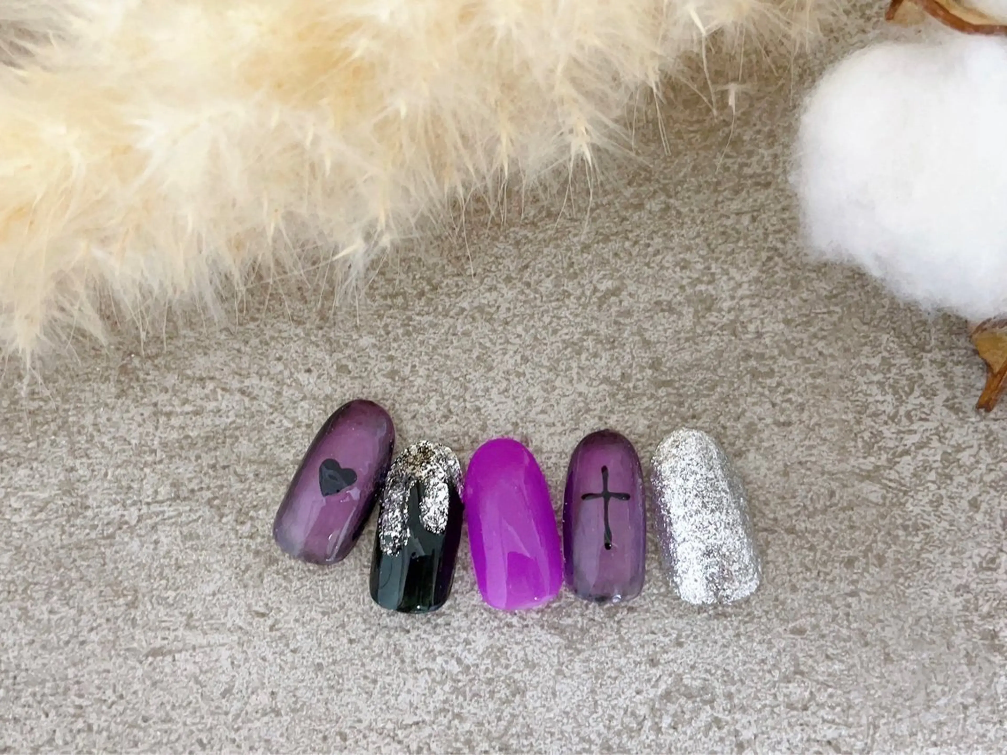 ネイル ジェルネイル ハロウィン 韓国ネイル メンズネイル パラジェル kiki nail たまプラーザのネイルデザイン