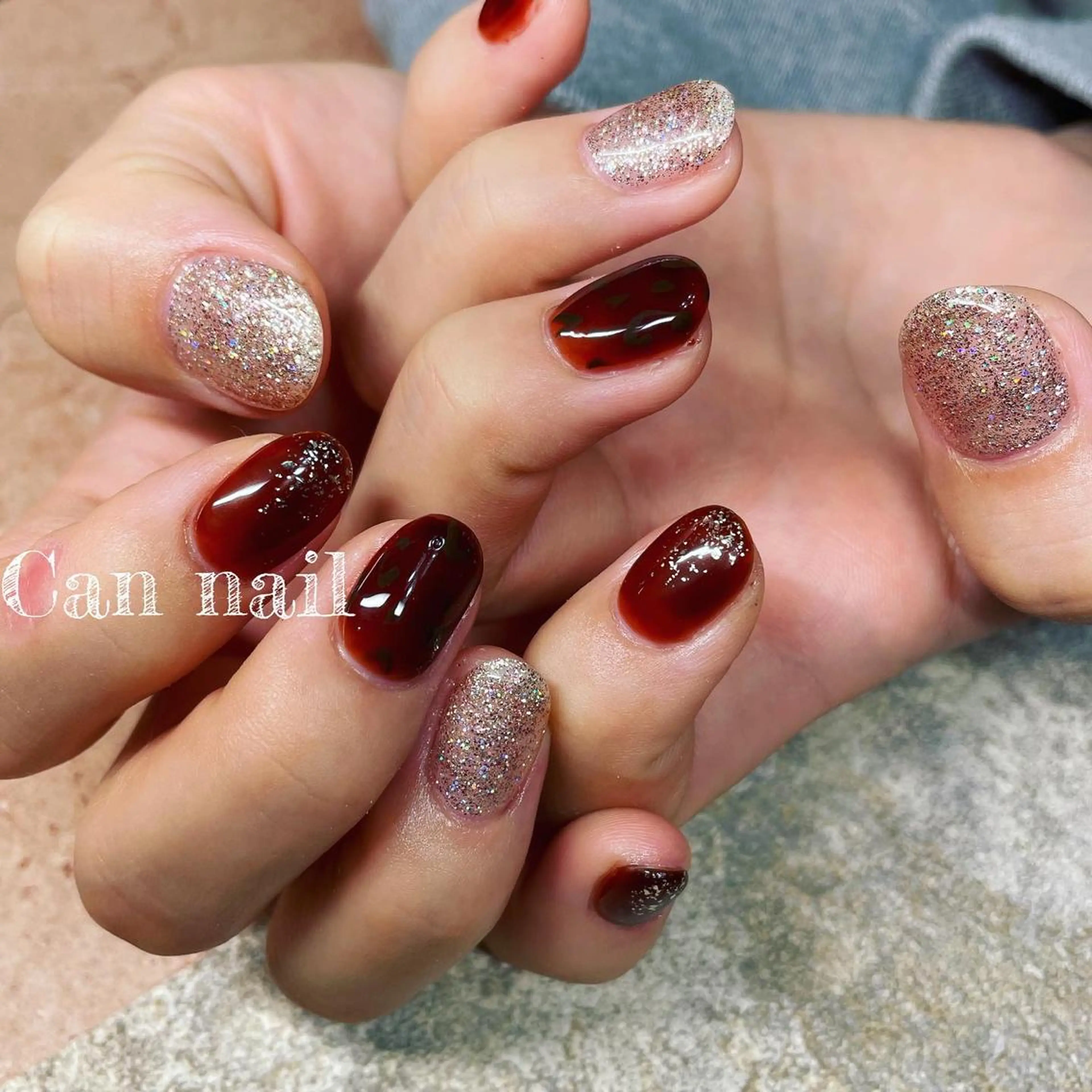 ミディアム ネイル Parfum パルファンのネイルデザイン