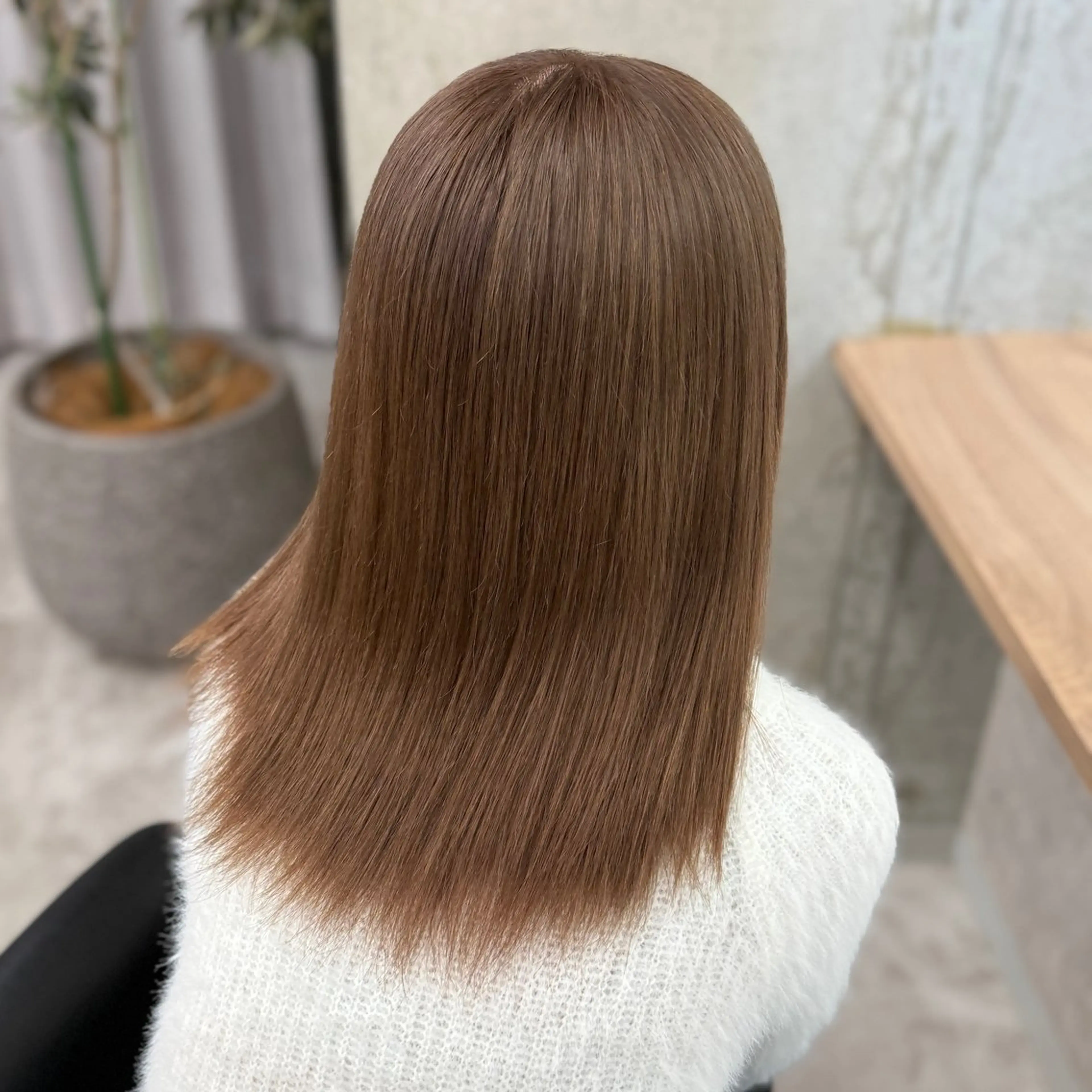 ミディアム ヘアカラー alo所属・ほの/ブリーチモデル 🎀/艶カラー‎のヘアスタイル