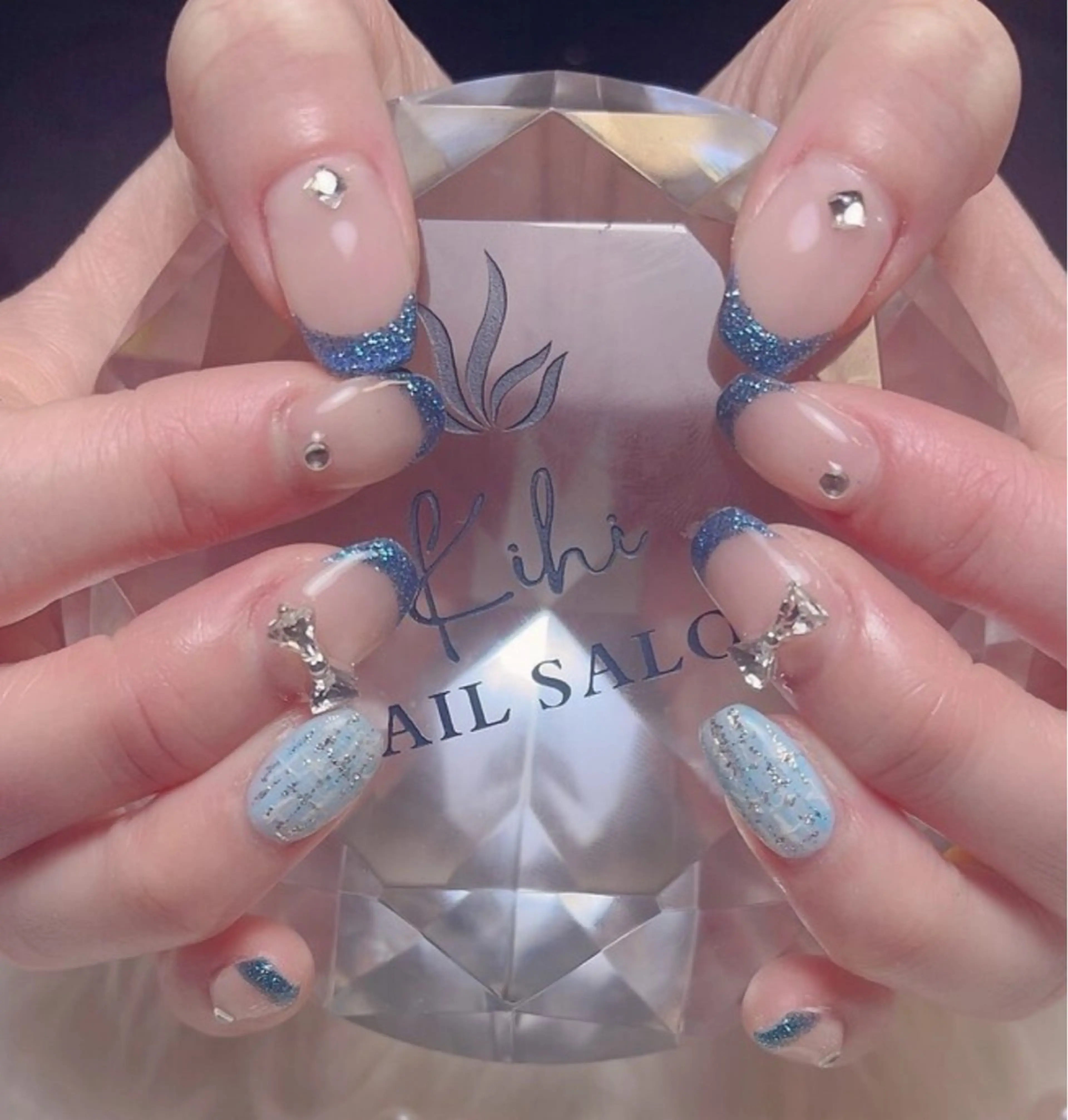 ネイル アートネイル フレンチネイル ジェルネイル グラデーション 韓国ネイル 村中 ハナのネイルデザイン