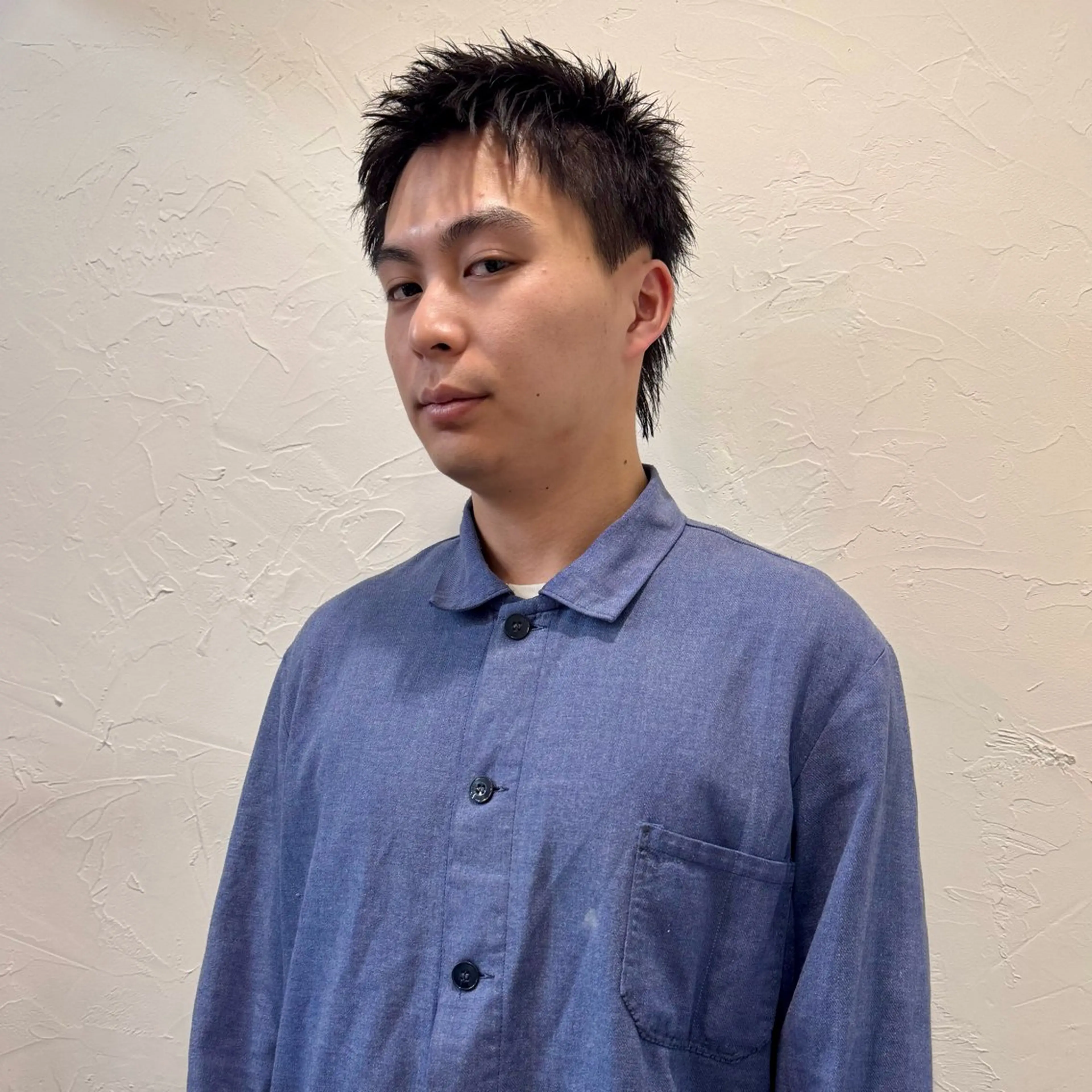 ショート メンズ アップバング メンズ就活ヘア メンズパーマ メンズショート スパイキーショート カット ヘアセット 【池袋/スパイキー ショート】ⓝⓘⓜⓤのヘアスタイル