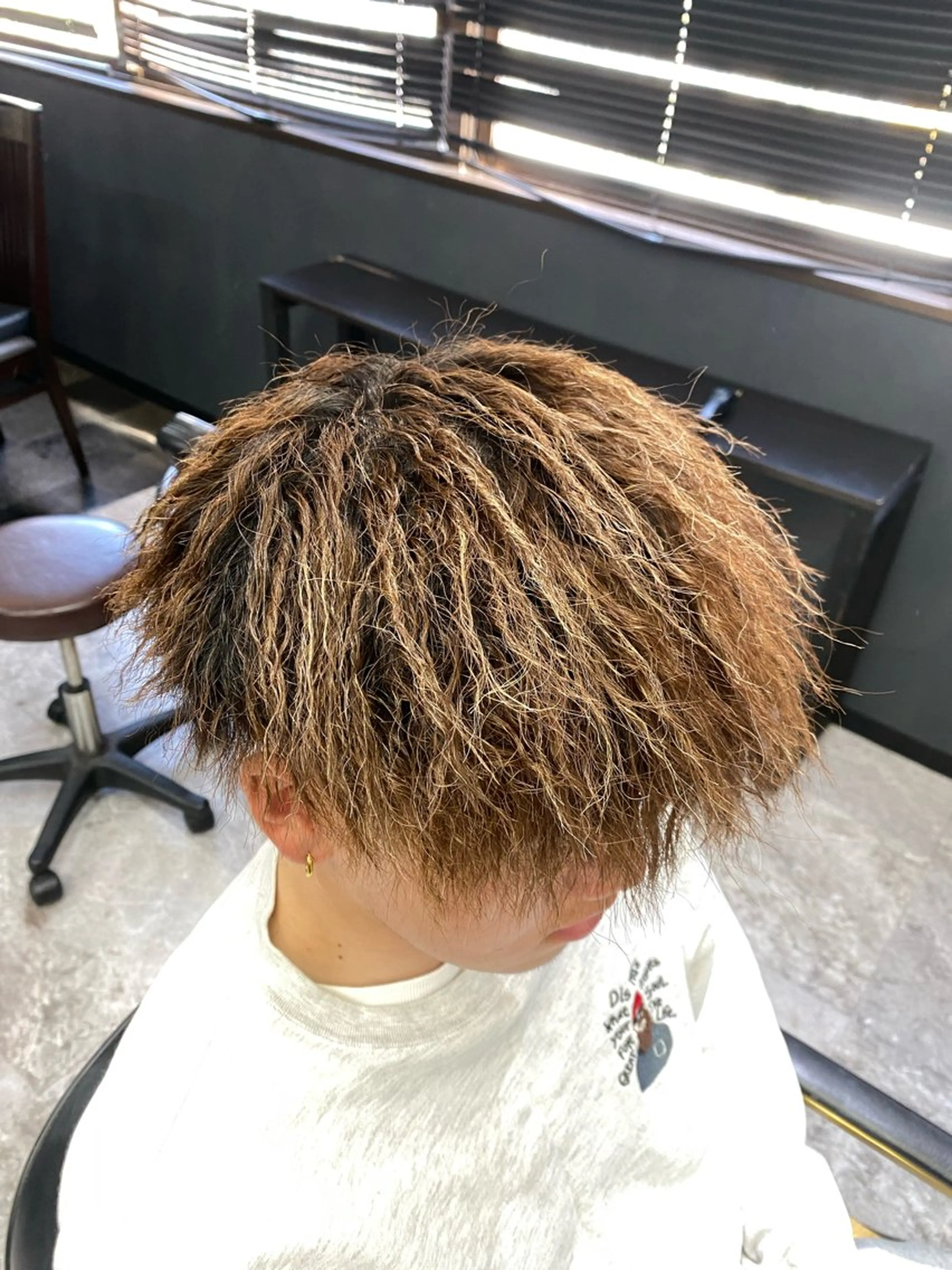 ショート パーマ 池田 亮雅のヘアスタイル