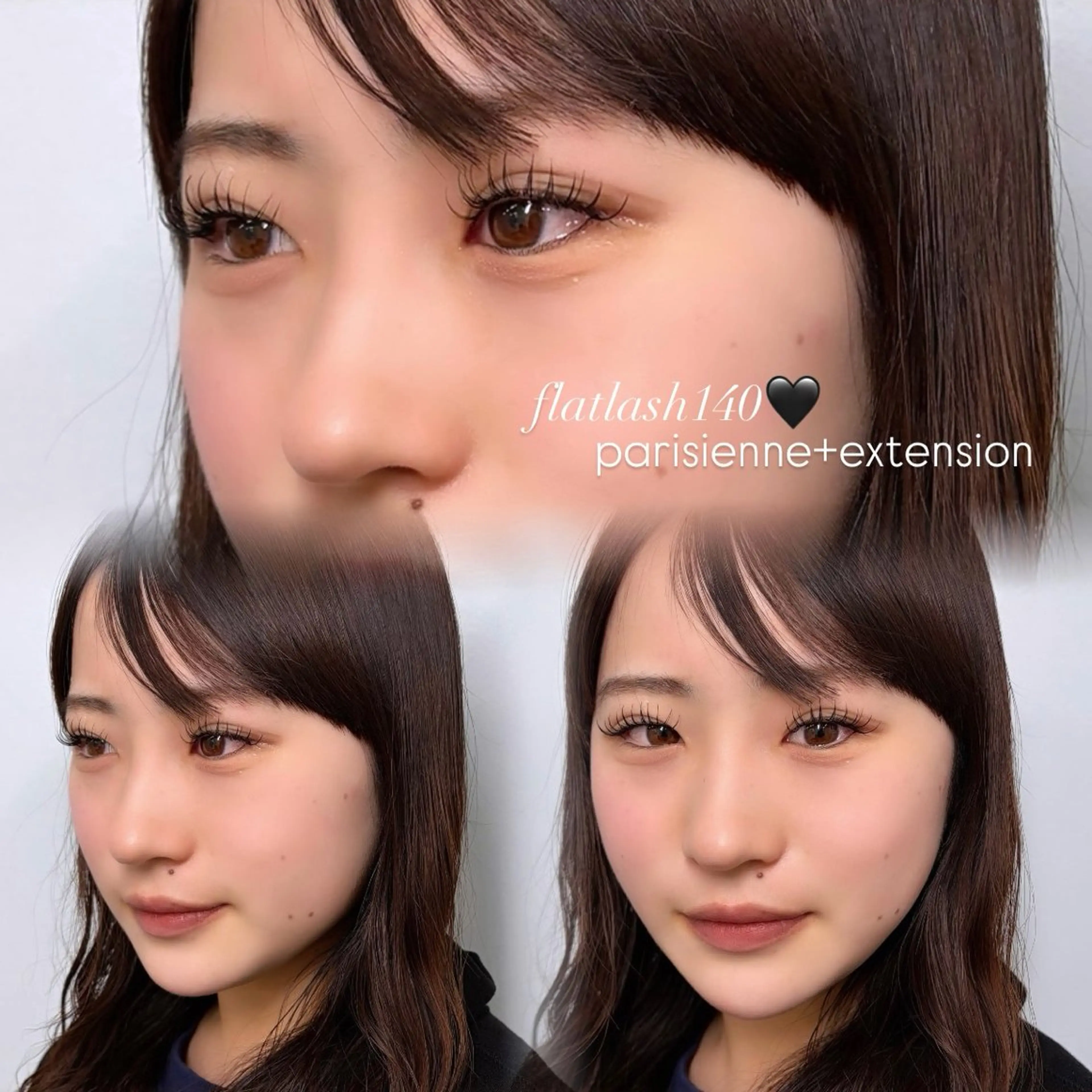 パリエク140本〈パーマ＋フラットラッシュ〉の写真