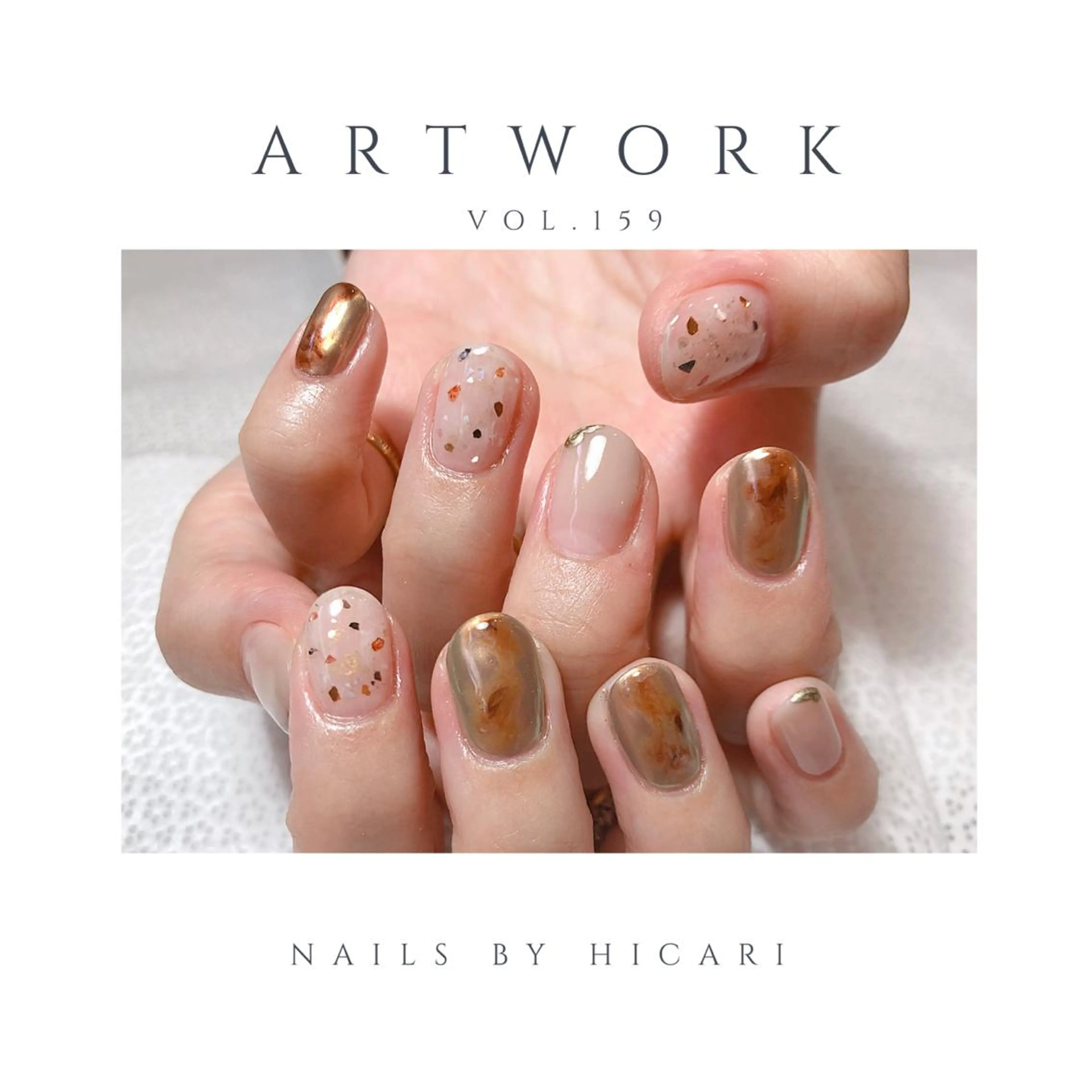 ショート カラー ネイル マツエク・マツパ ハンドネイル illum hicariのネイルデザイン