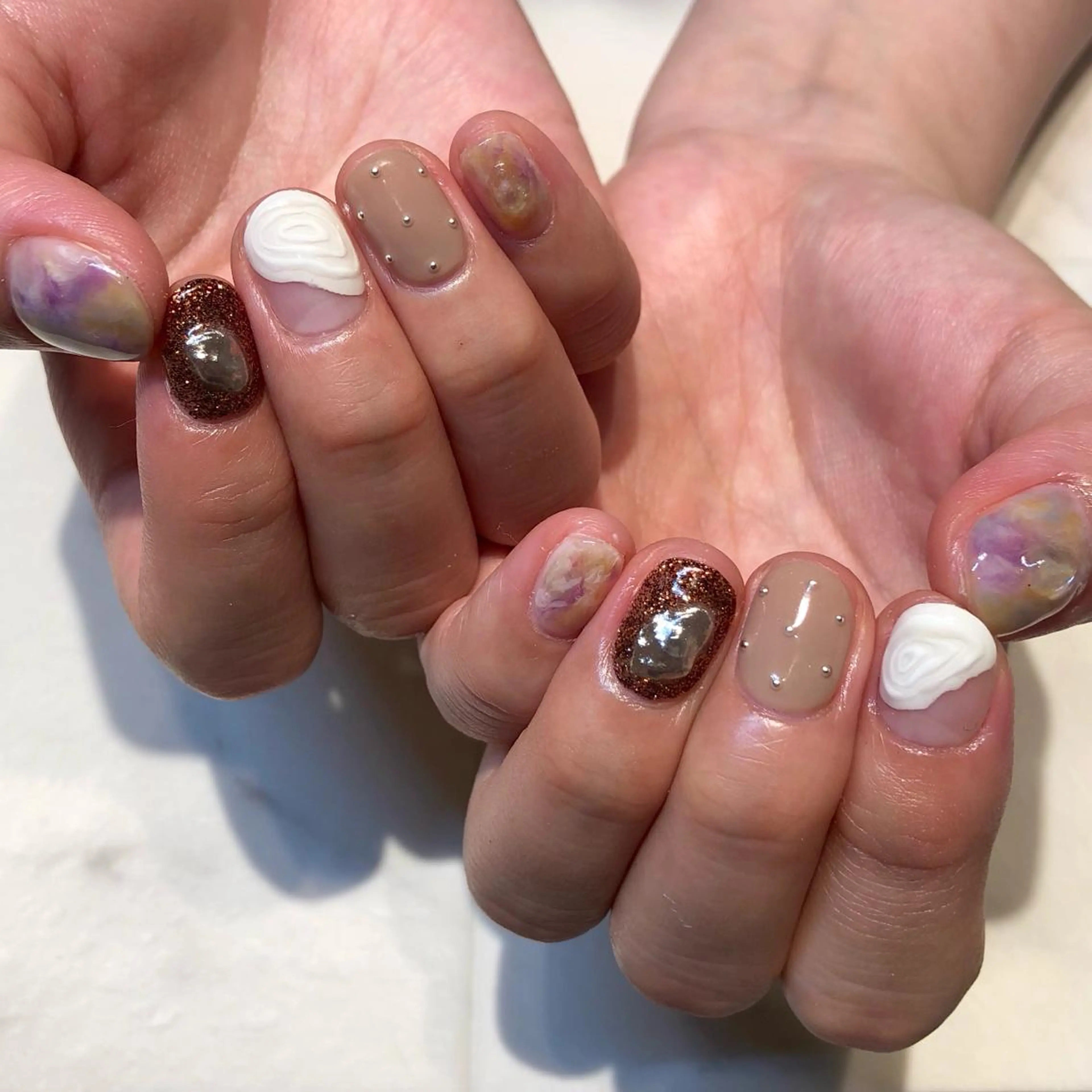 ネイル ニュアンスネイル Twinkling( private salon)所属・三宅 京香のネイルデザイン