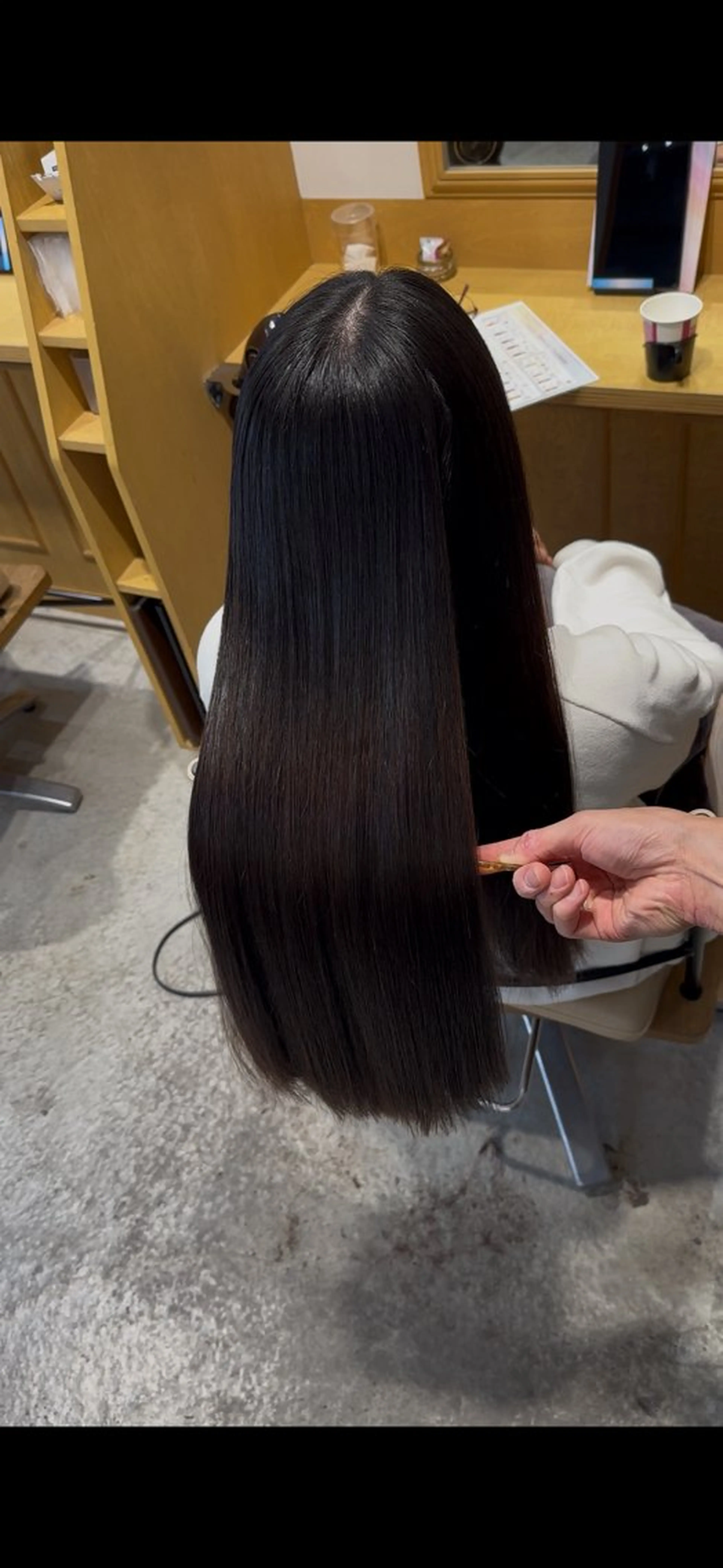 ロング カット 縮毛矯正 トリートメント 恵比寿/艶髪/ 髪質改善特化/フミヤのヘアスタイル