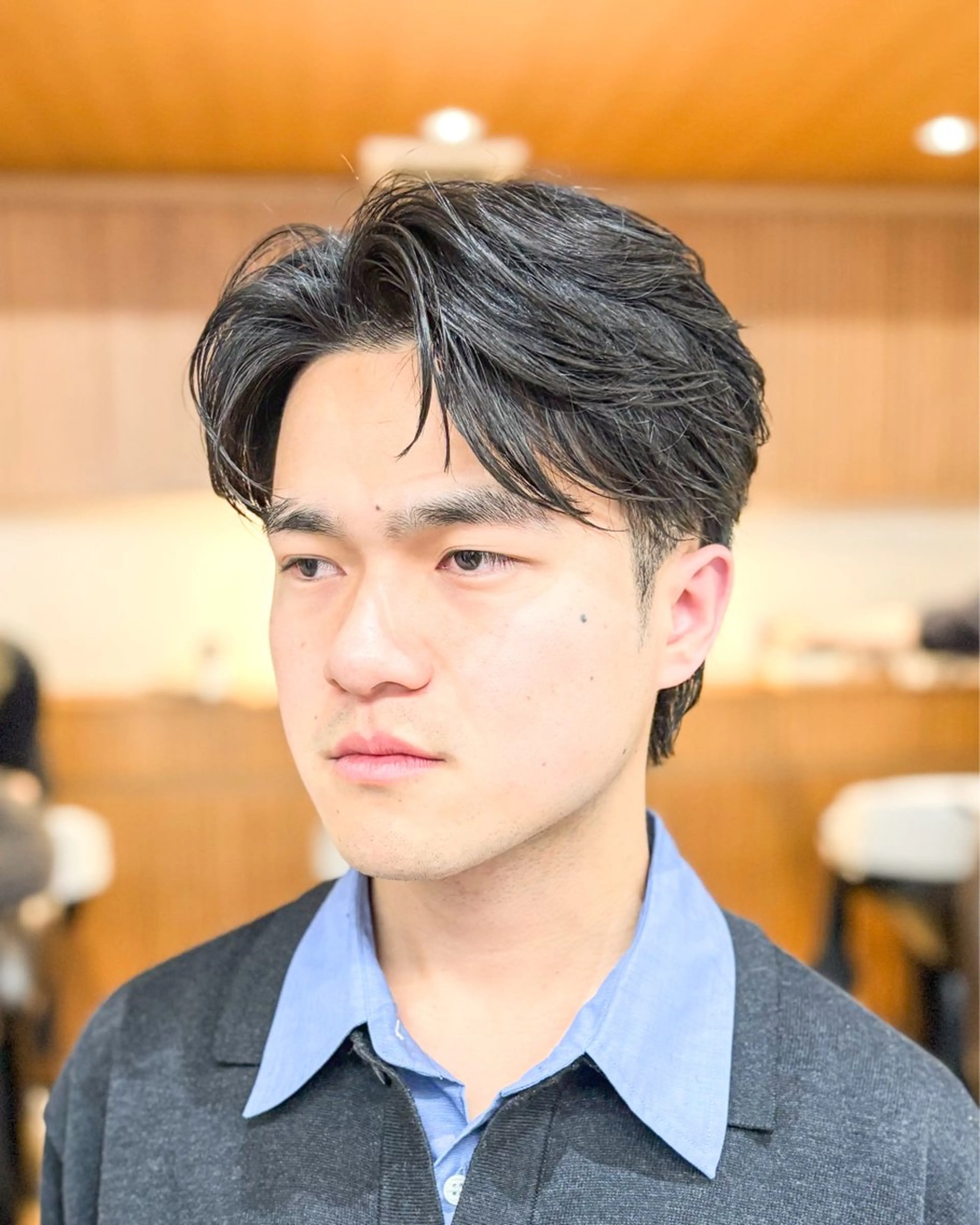 ショート パーマ ショートヘア 縮毛矯正 カット パーマ 【メンズ縮毛矯正】 FILMS  軍司のヘアスタイル
