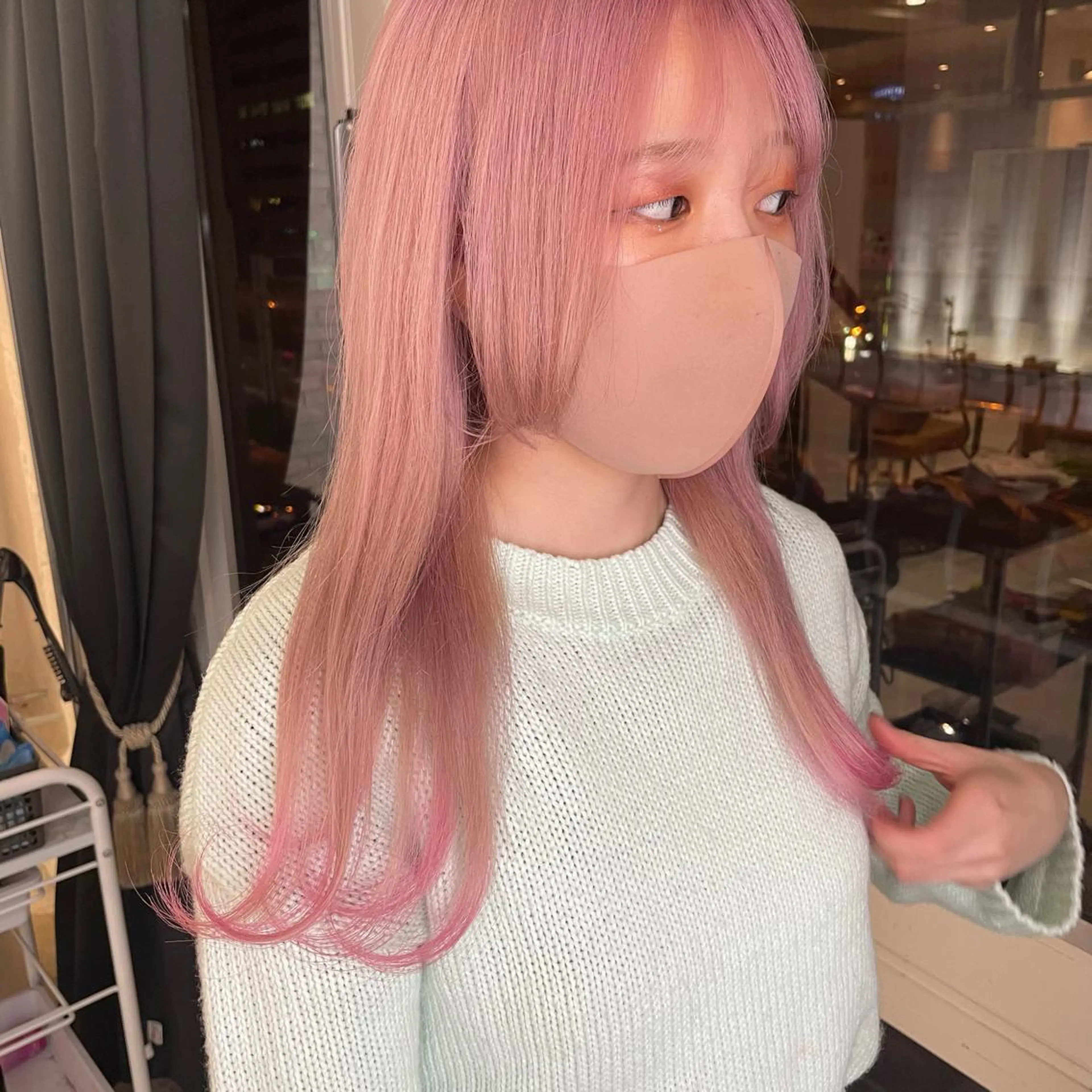 ロング カラー 艶ハイトーン👑♡ NATSUKIのヘアスタイル