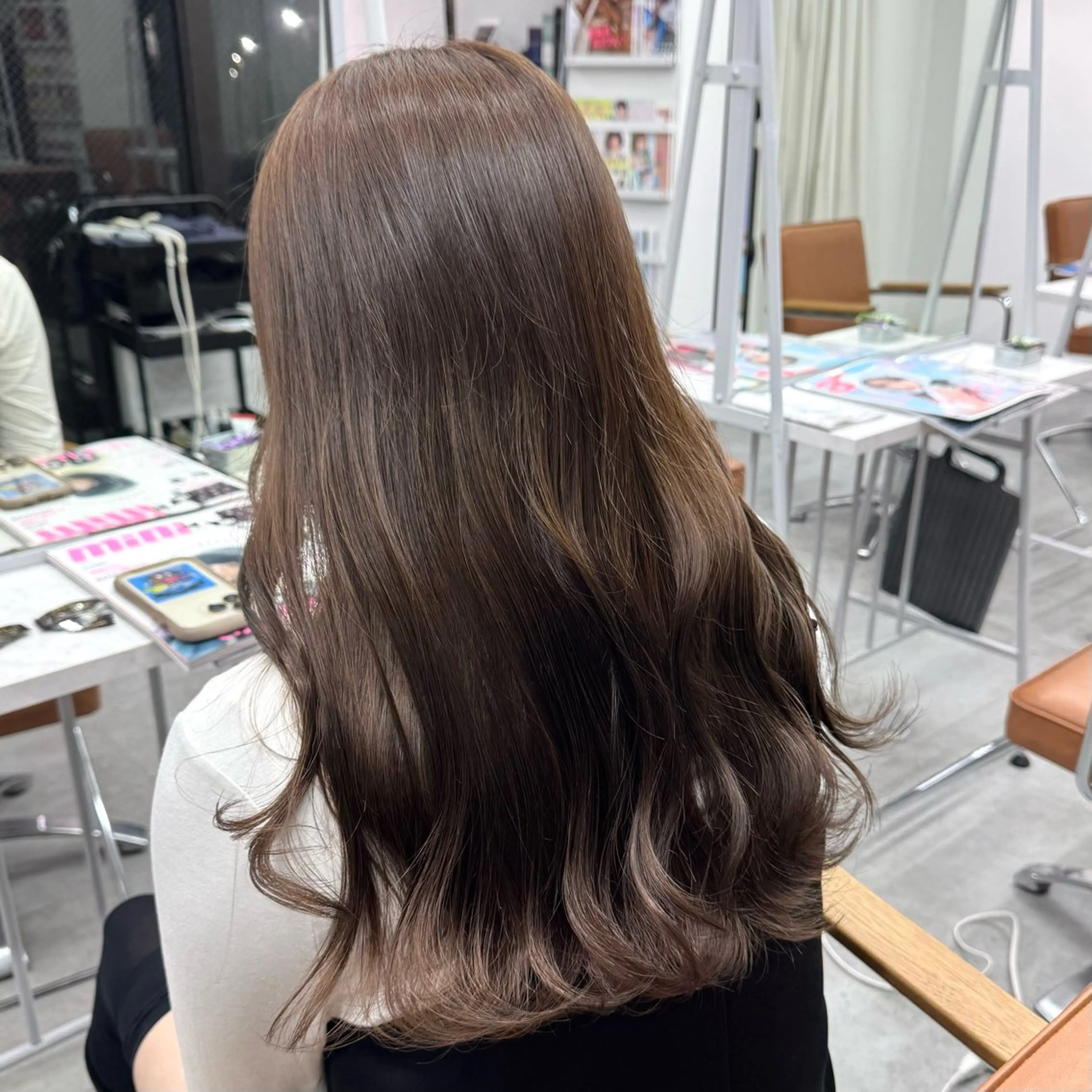 ロング カラー ヘアアレンジ ヘアカラー ブリーチなしカラー /新百合ヶ丘/安形翔のヘアスタイル