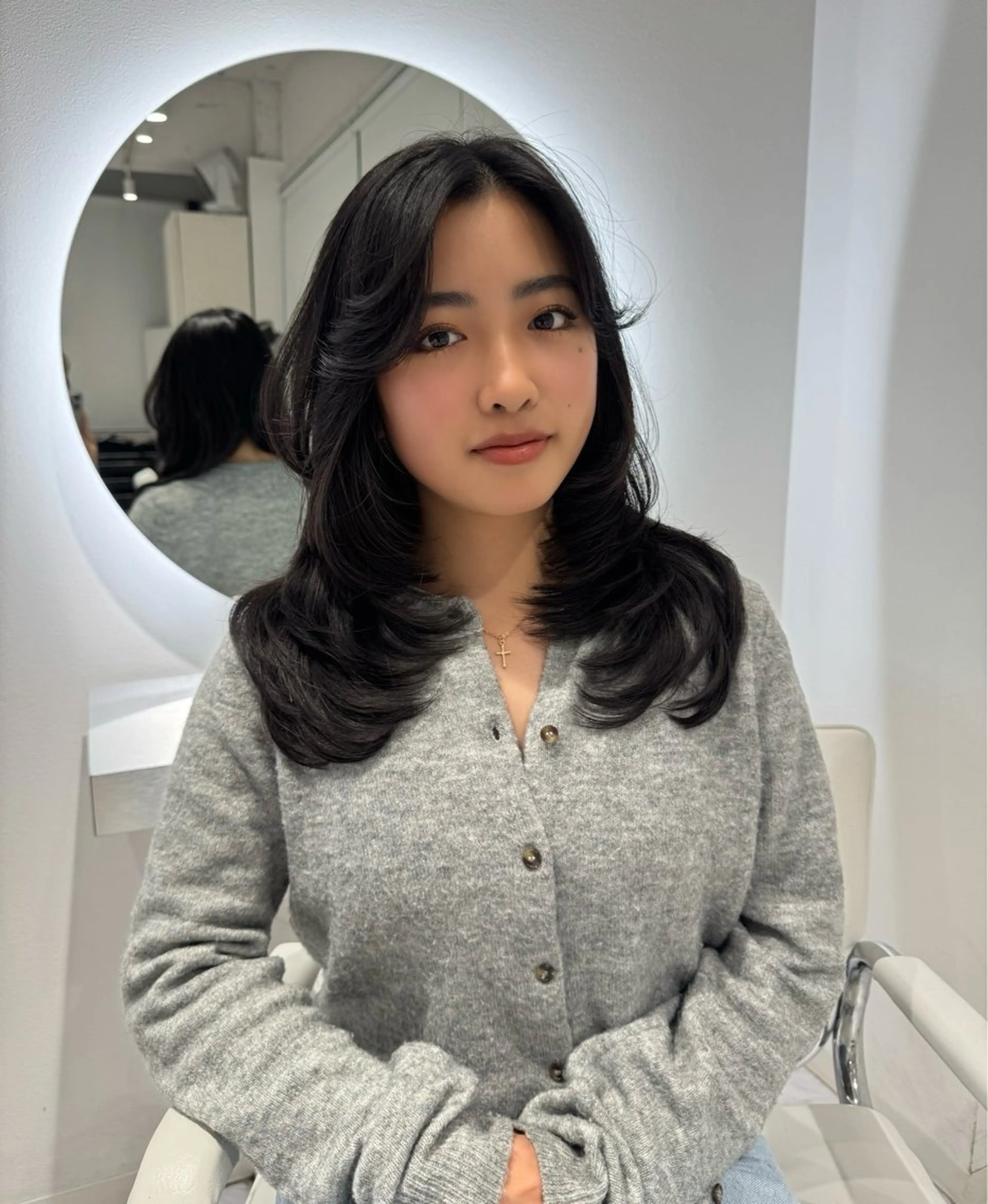 ロング レイヤーカット rina/無料 レイヤーカット/上野のヘアスタイル