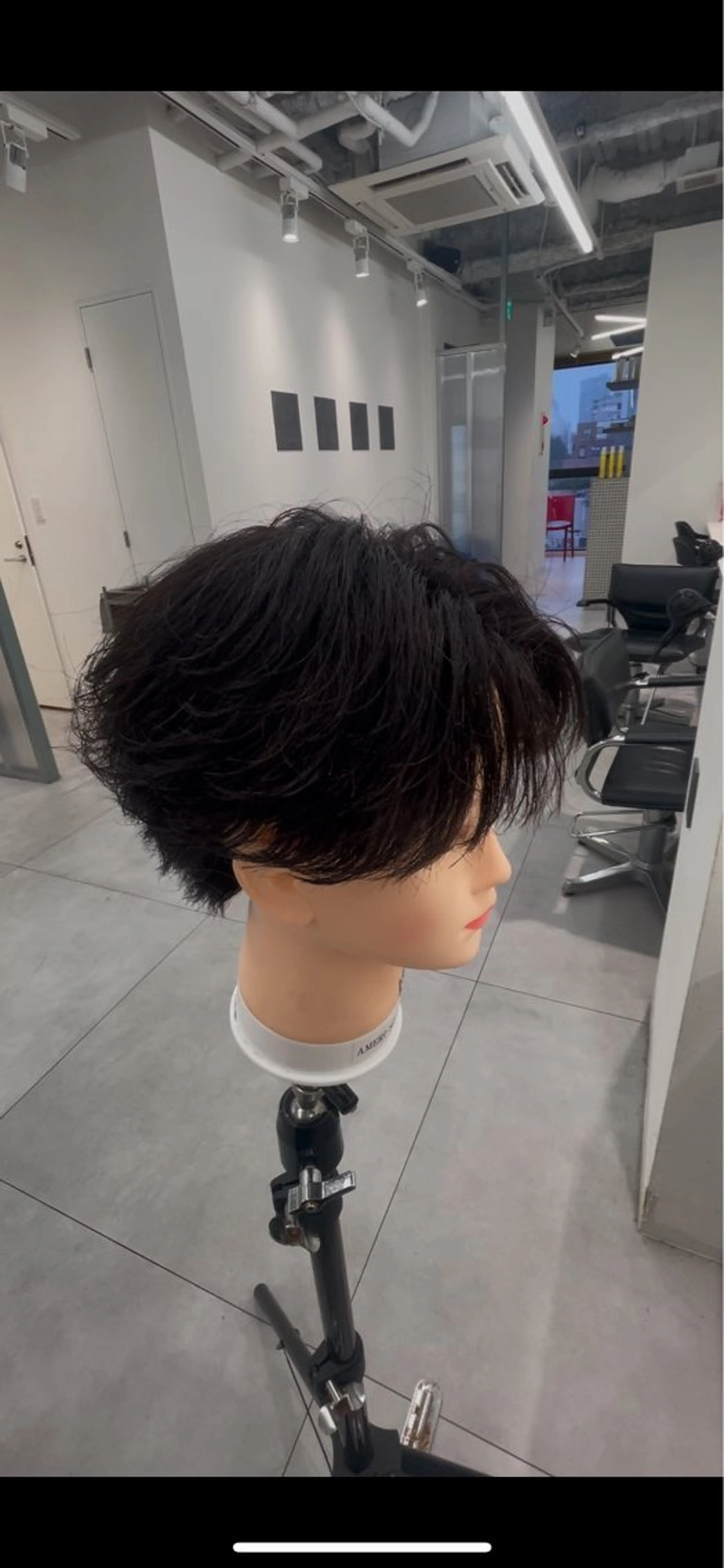 ショート パーマ メンズ メンズパーマ カット ヘアカラー メンズ特化/パーマ 短髪パーマ/来星のヘアスタイル