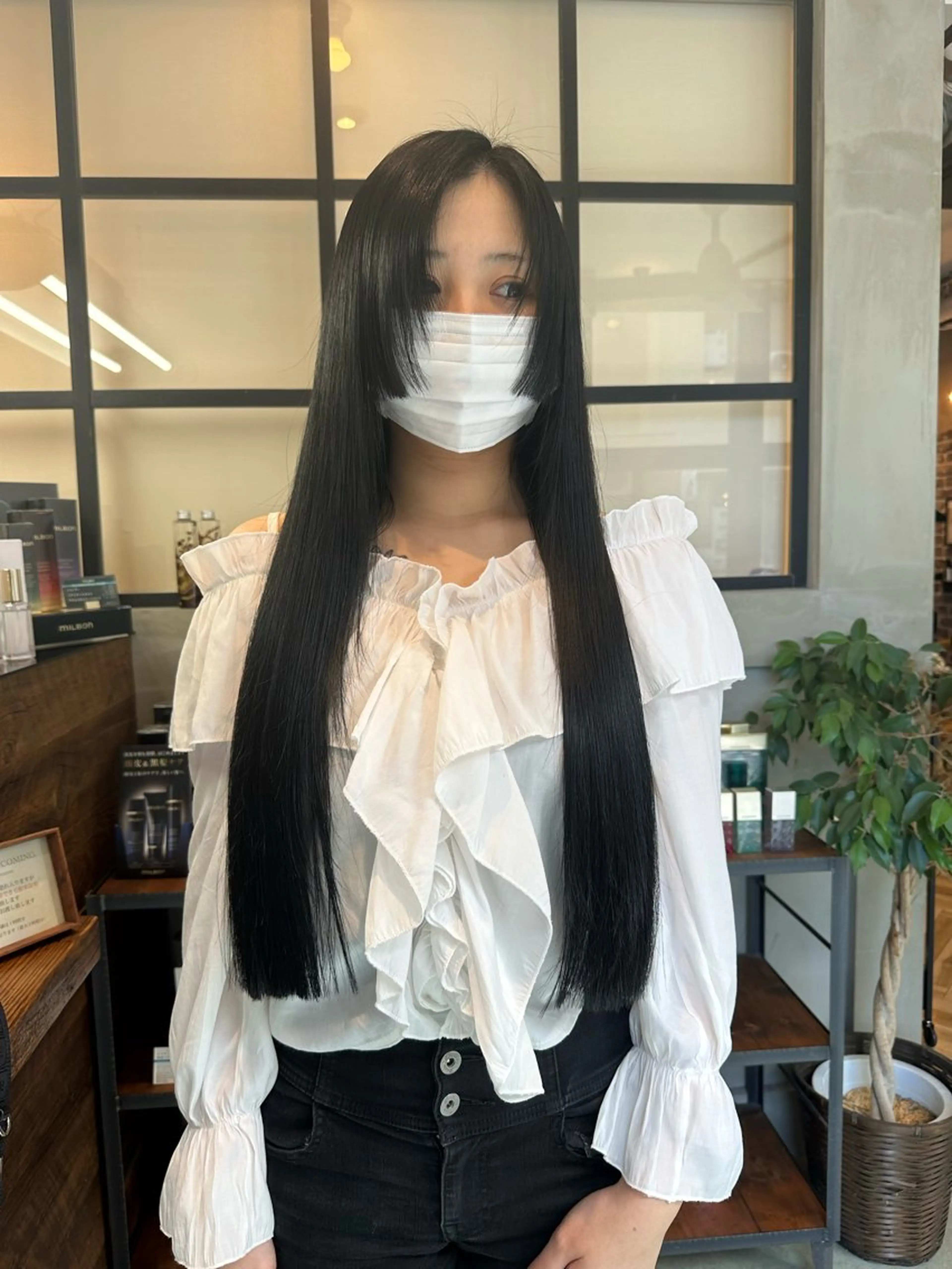 ロング カット ヘアカラー トリートメント 大内田 凌馬のヘアスタイル