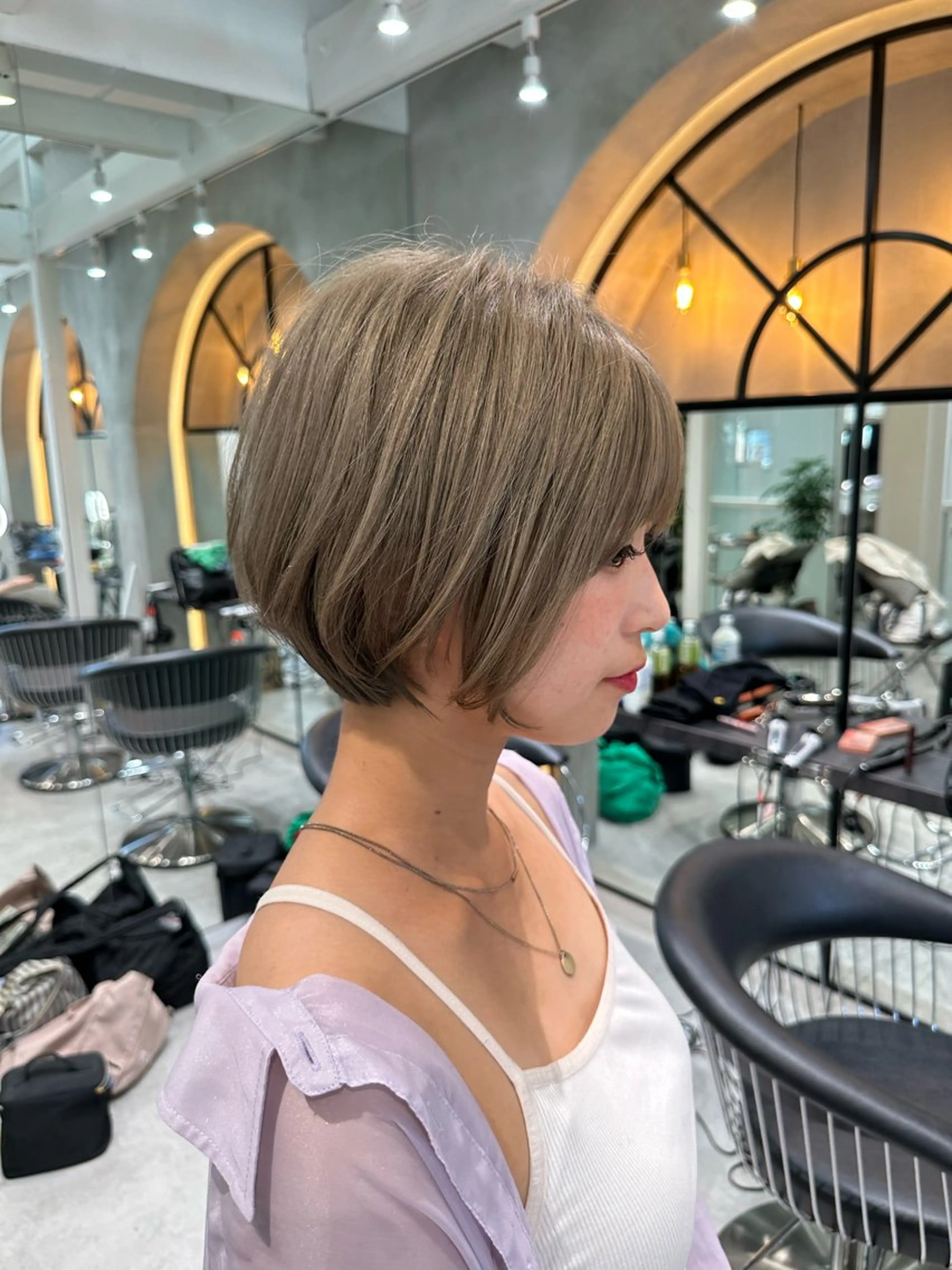 ショート ショートヘア 小顔カット カット ヘアカラー トリートメント ヘッドスパ taiga ショート /レイヤー/矯正🌈のヘアスタイル