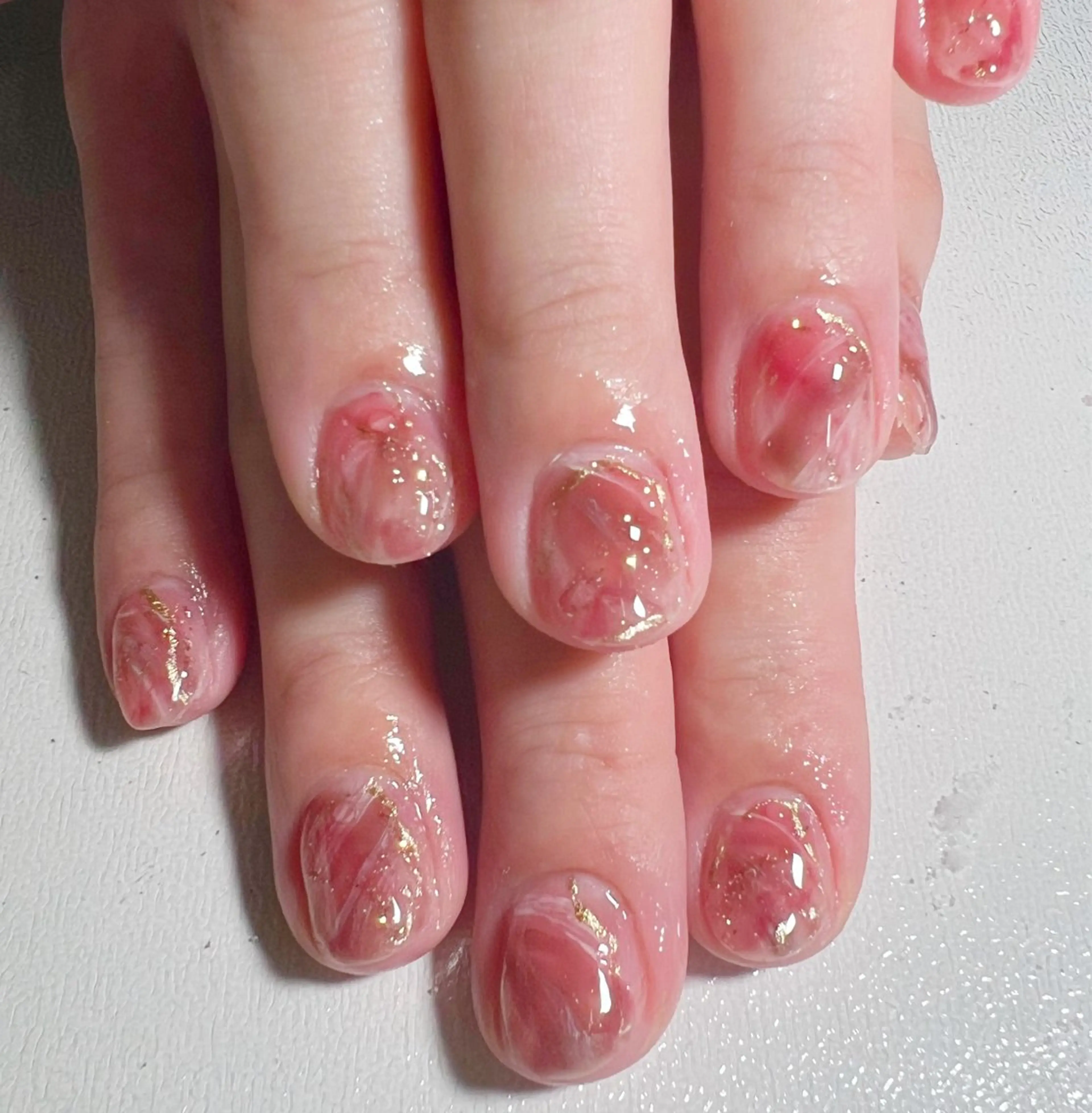 ネイル ニュアンスネイル ショートネイル ハンドネイル private salon mieのネイルデザイン