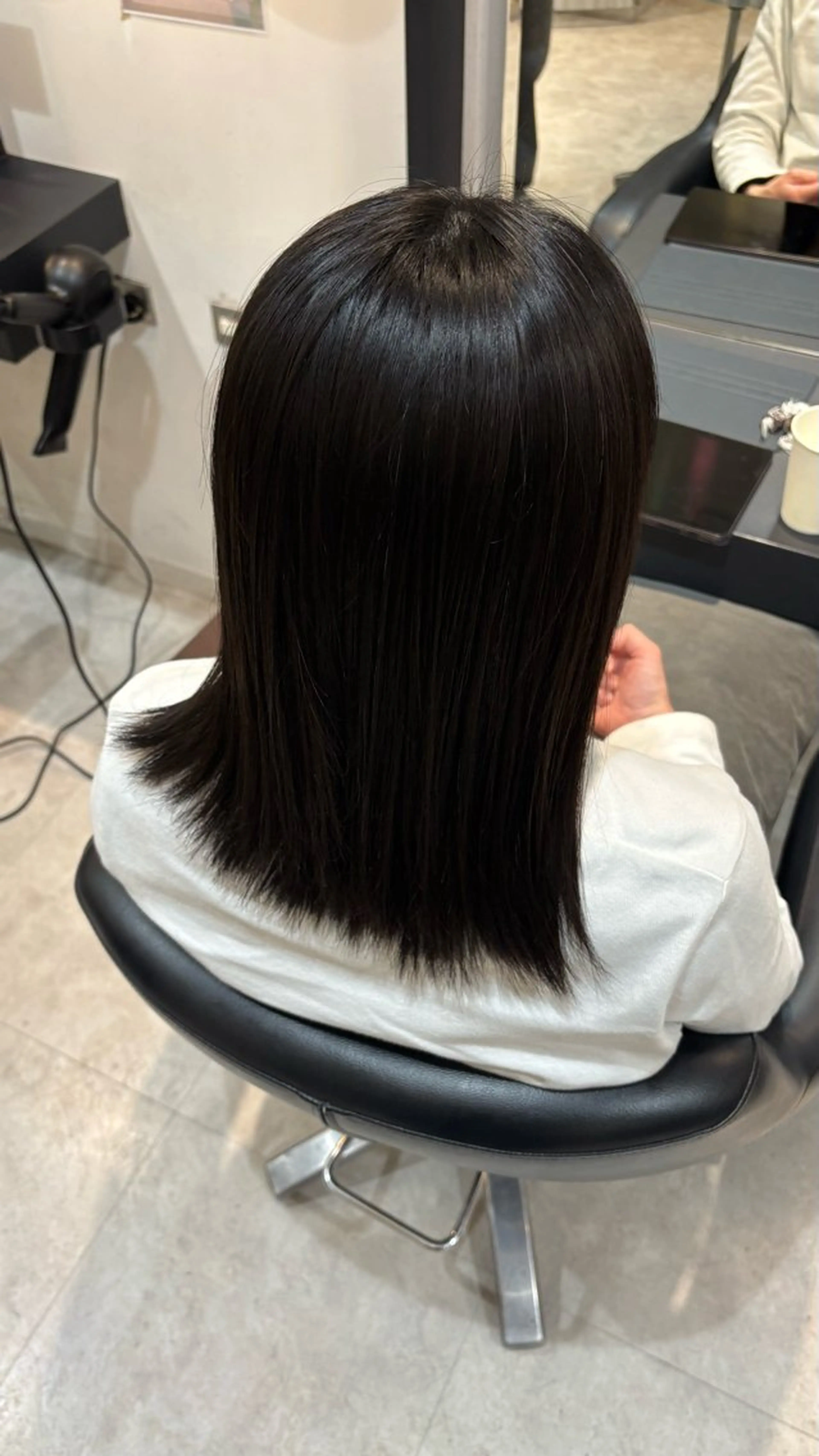 縮毛矯正練習モデルの写真