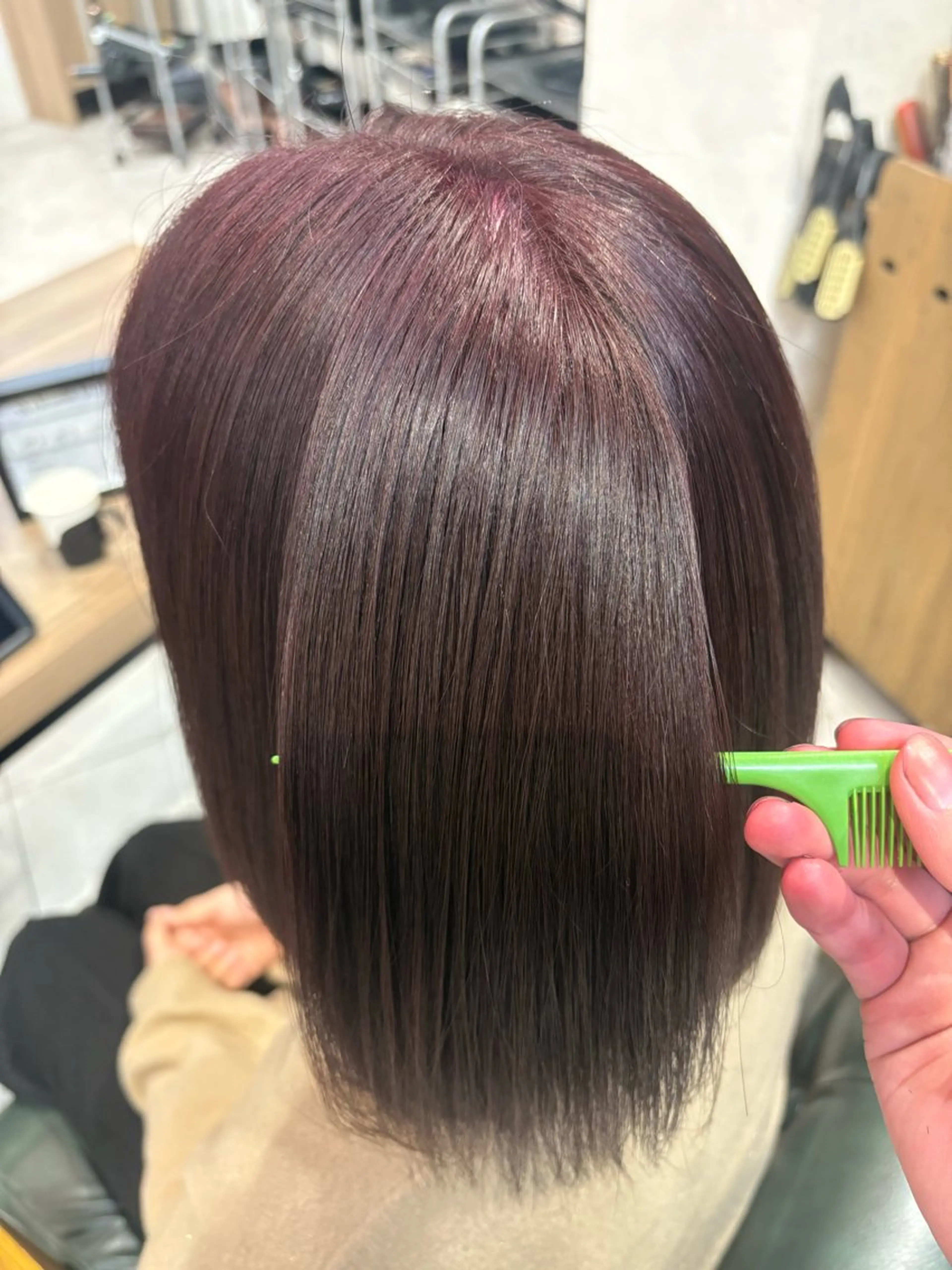 ミディアム ヘアカラー 暗髪／透明感カラー ／⭐️hyuga⭐️のヘアスタイル