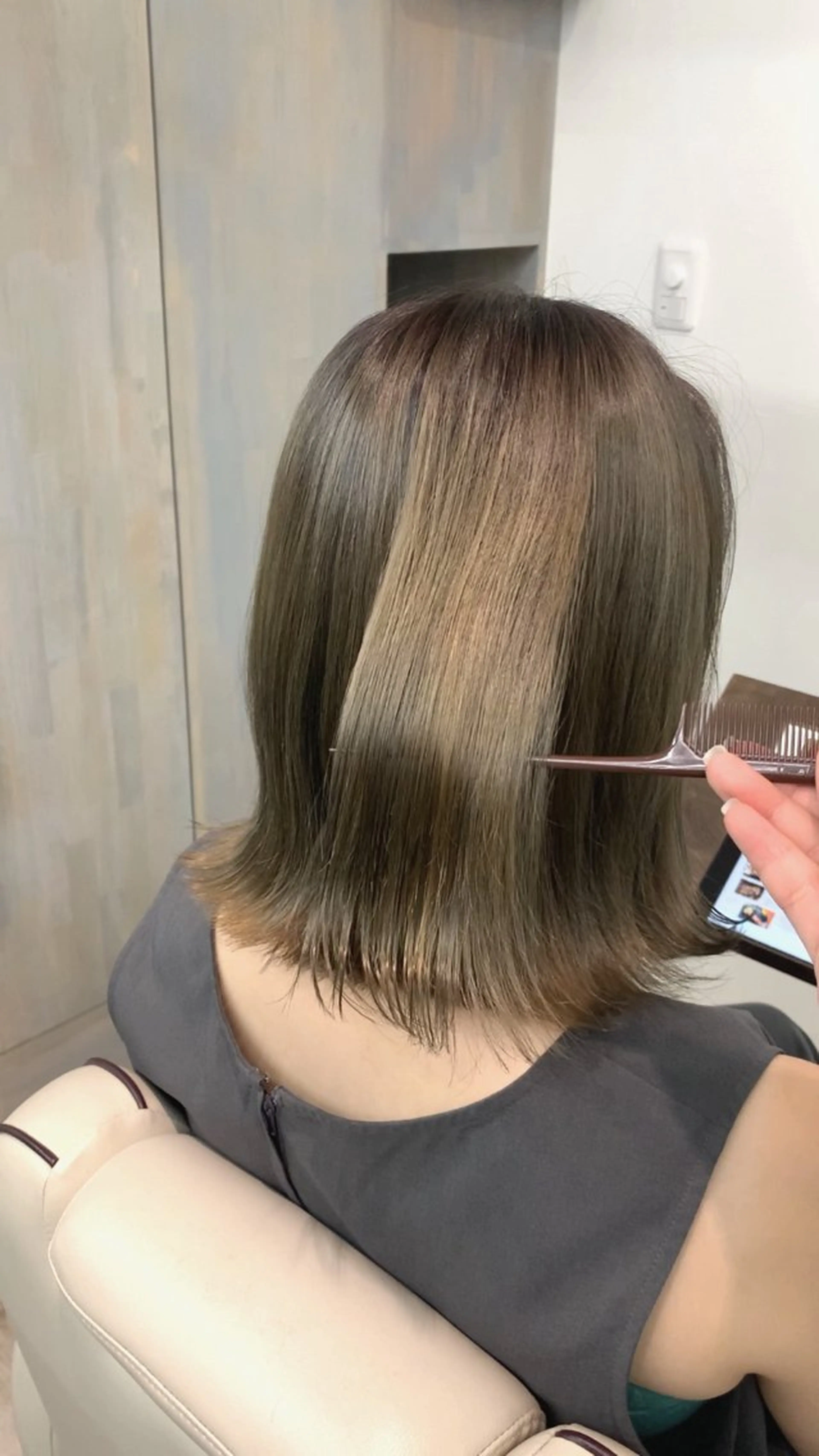 ミディアム 髪質改善×艶カラー Haruのヘアスタイル