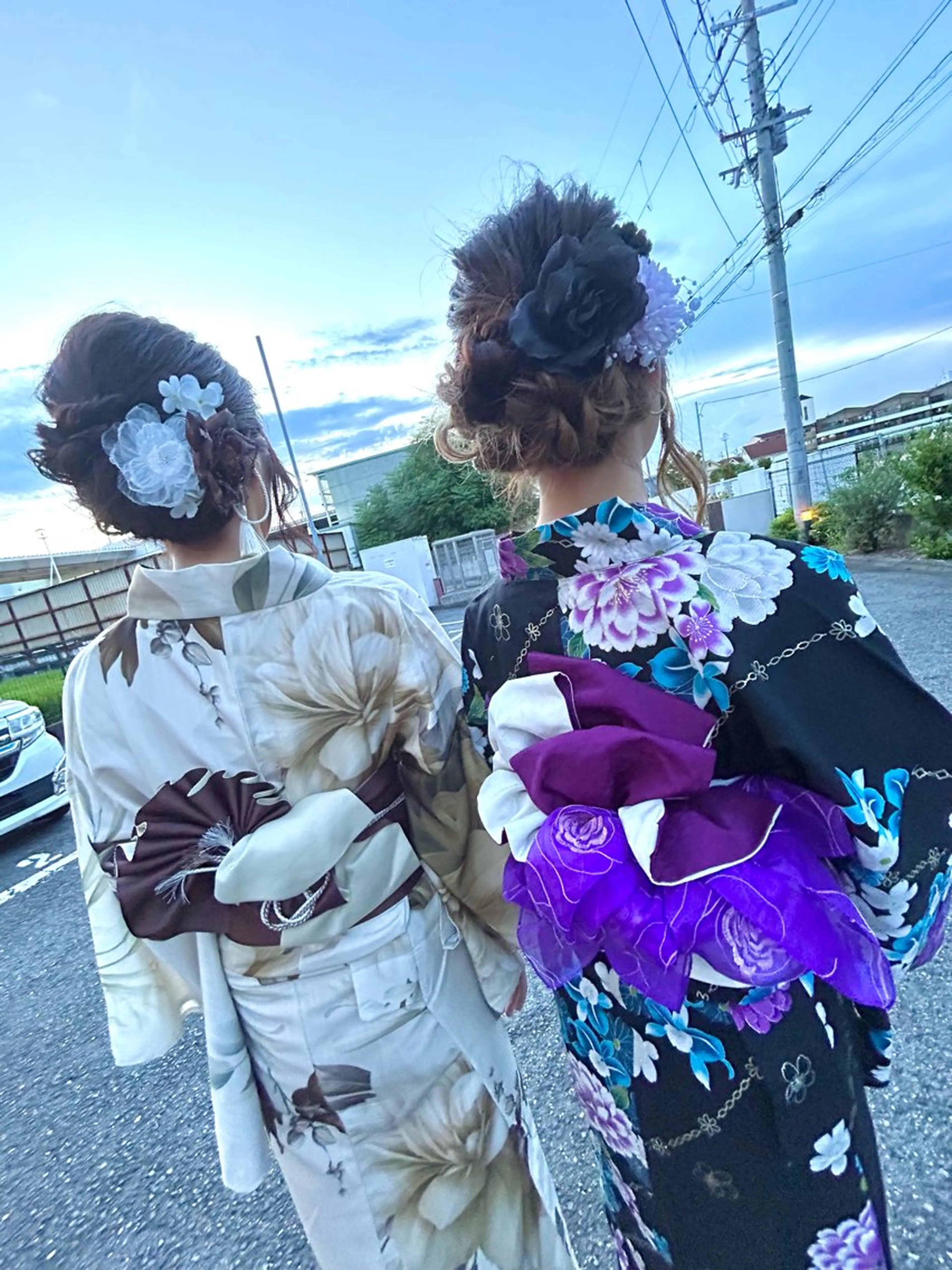 💜浴衣着付け+ヘアセット💜の写真