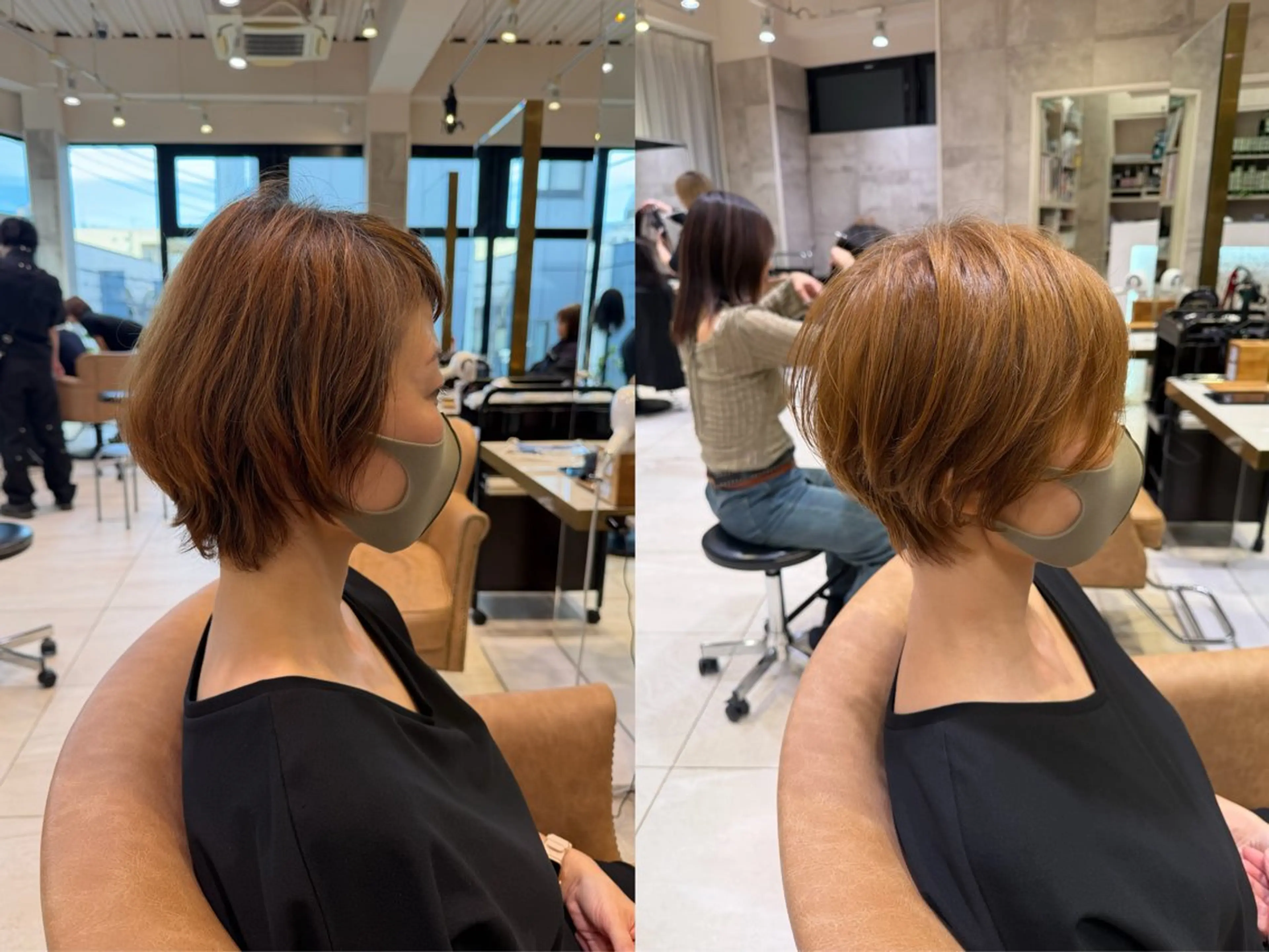 ショート カット ヘアカラー 髙山 莉愛のヘアスタイル