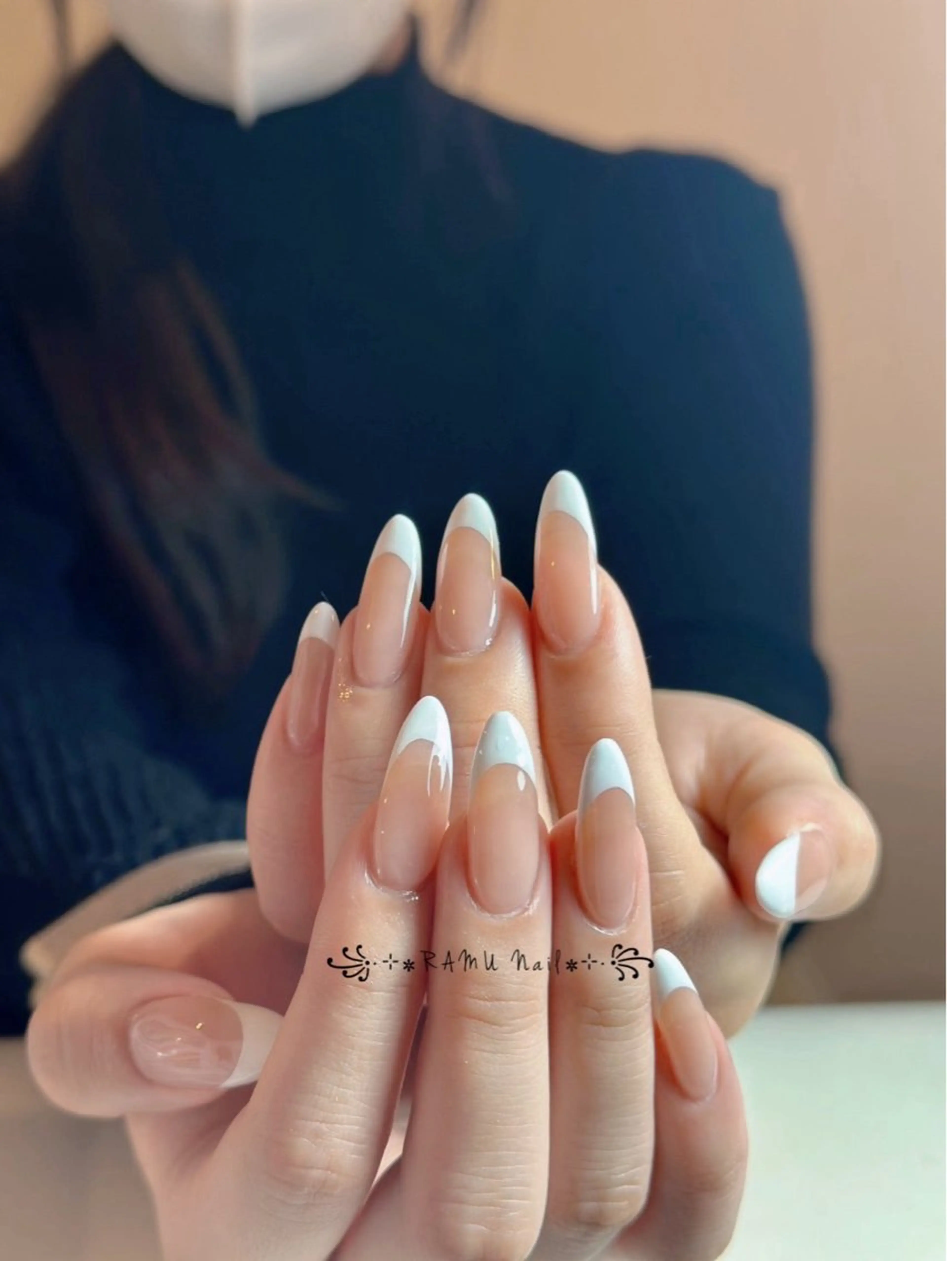 ネイル チークネイル キラキラネイル マグネットネイル シンプルネイル ネイルチップ RAMU_Nail 池袋店のネイルデザイン