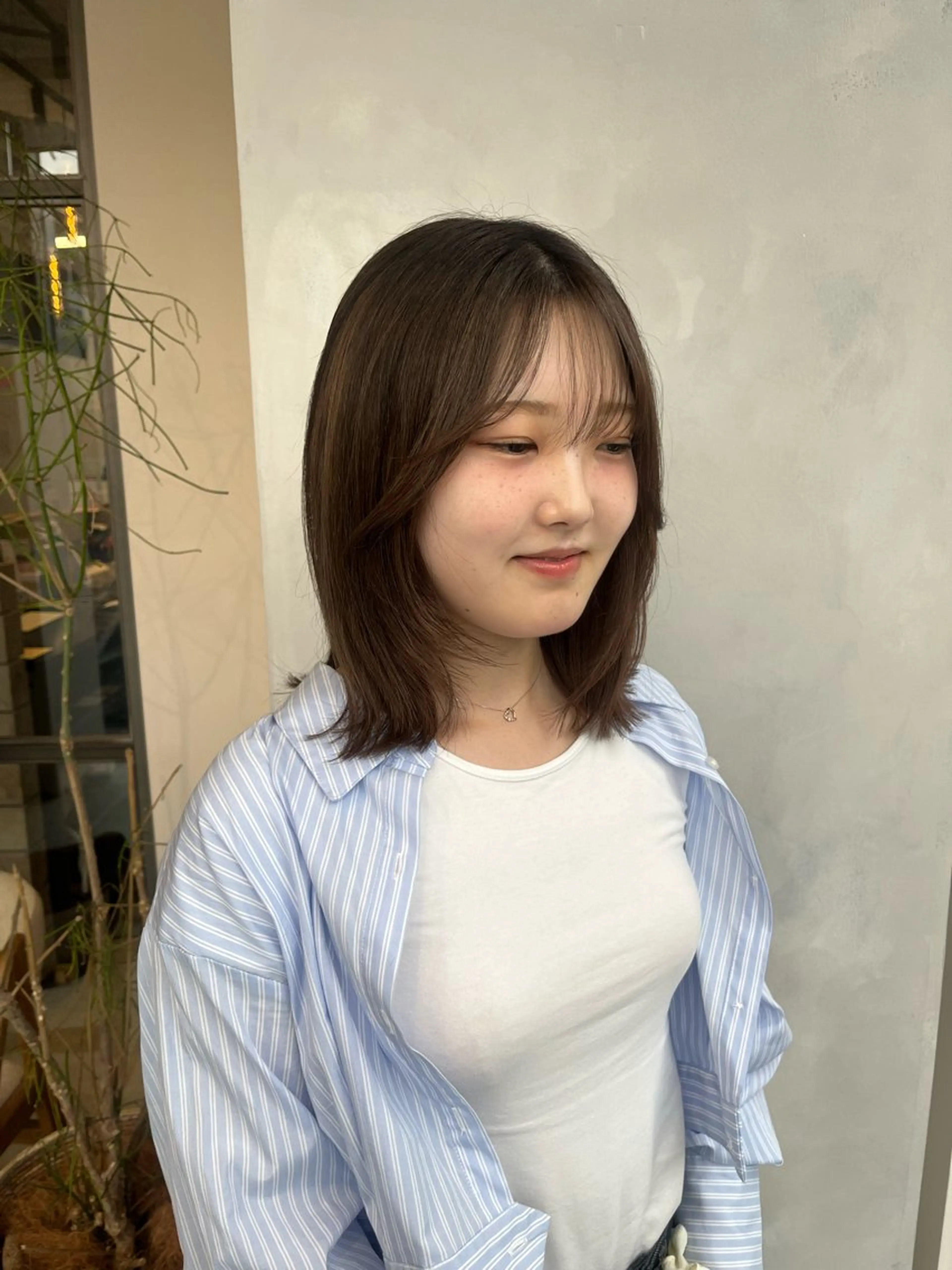 ミディアム カラー カット ヘアカラー トリートメント ボブ/ベージュ/ パーマ🪿近森ゆいのヘアスタイル