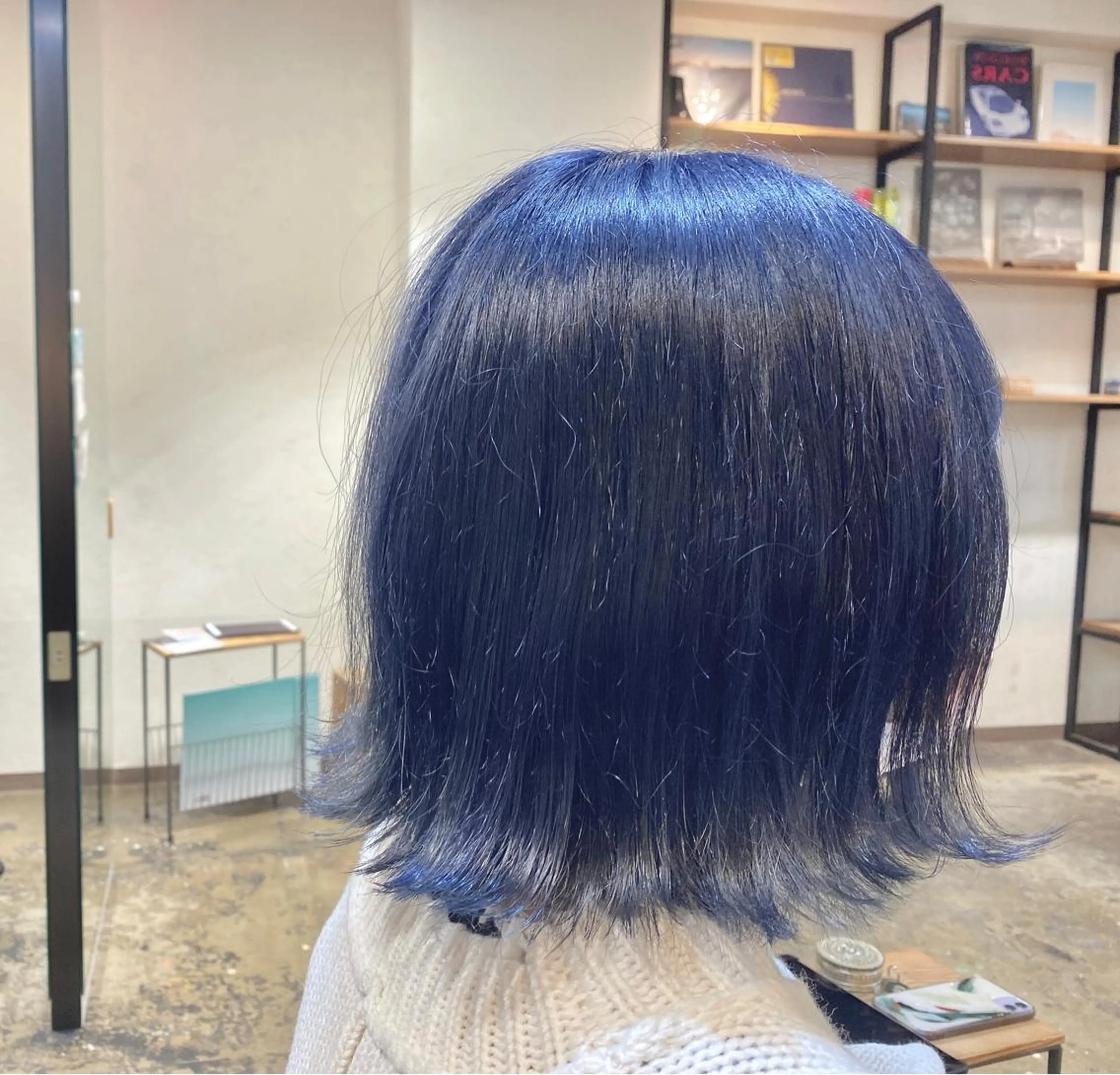 ミディアム カラー ブリーチ ブルーカラー ヘアカラー 札幌韓国メンズ 🇰🇷YUITOのヘアスタイル