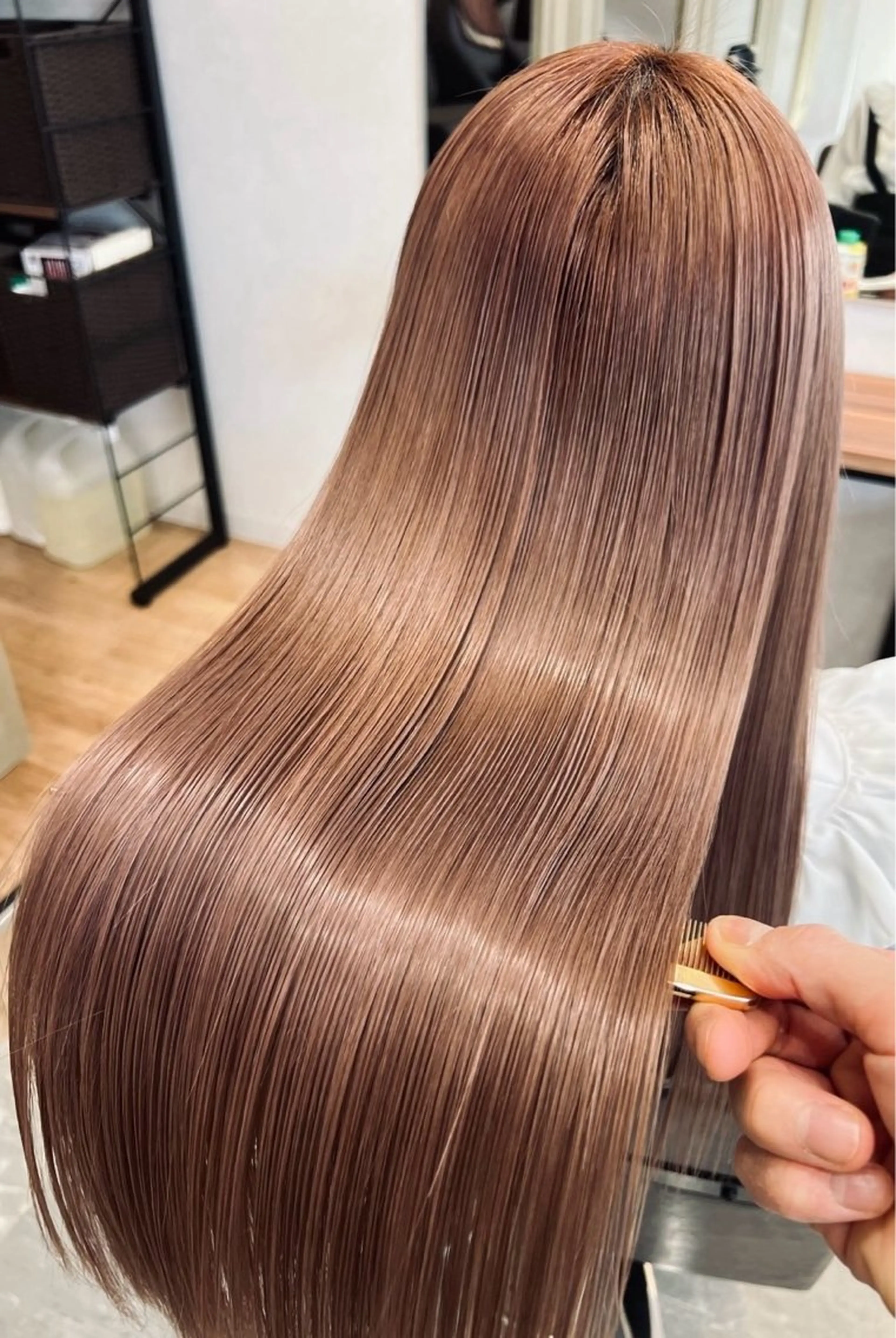 ♥️  ファッションカラー + プレミアム髪質改善+  疲労回復ヘッドスパ + 眉カット♥️の写真