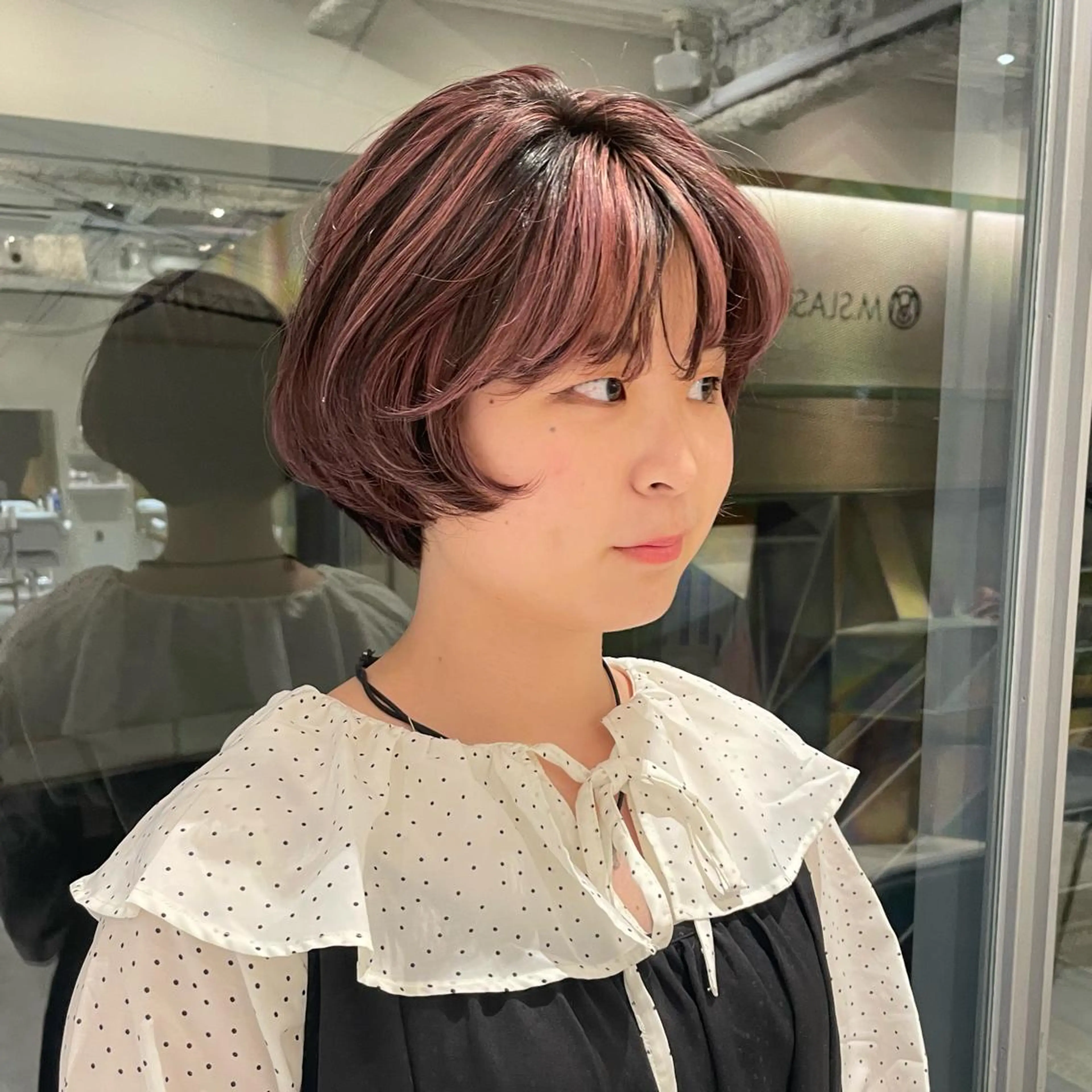 ショート カラー ハイライトカラー ピンクカラー ハイライト Ammy 池袋所属・韓国ヘア&耳ツボ💎 池袋/himeriのその他イメージ