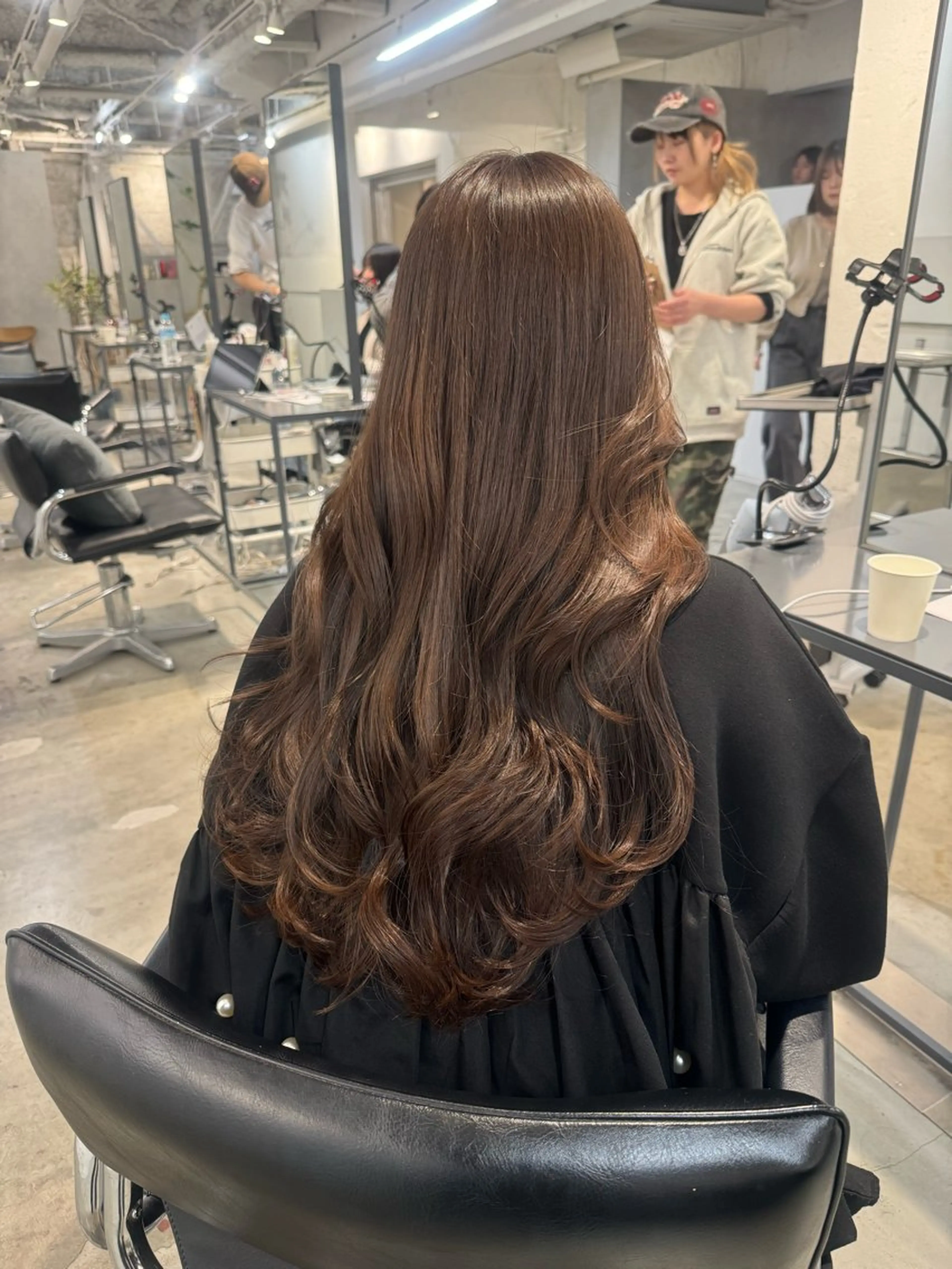 セミロング カット ヘアカラー トリートメント 顔周りcut・ご相談 ＝新宿しずく🇰🇷のヘアスタイル