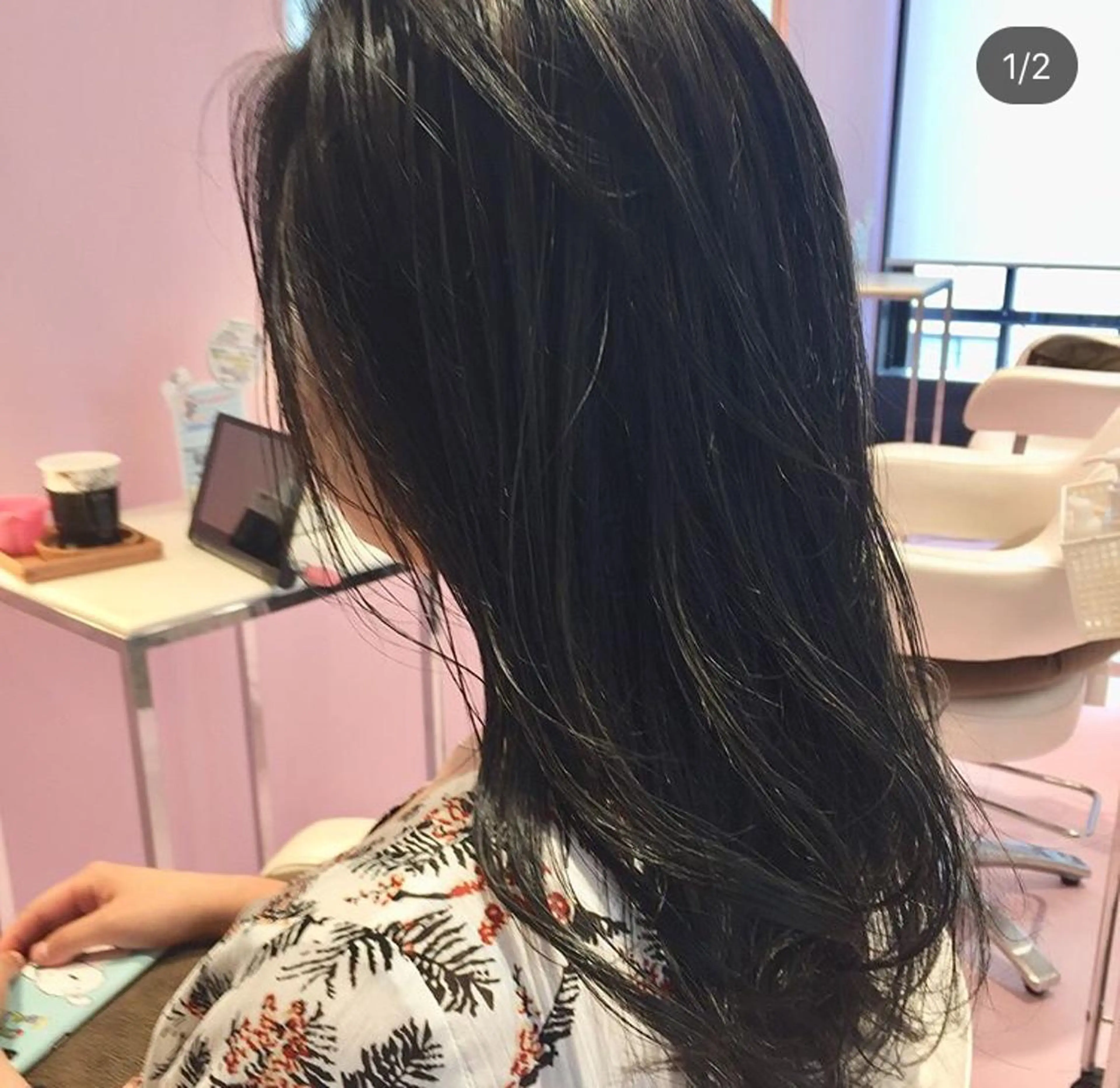 セミロング アッシュ カット ヘアカラー トリートメント 所渉/韓国レイヤー /ウルフカットのヘアスタイル