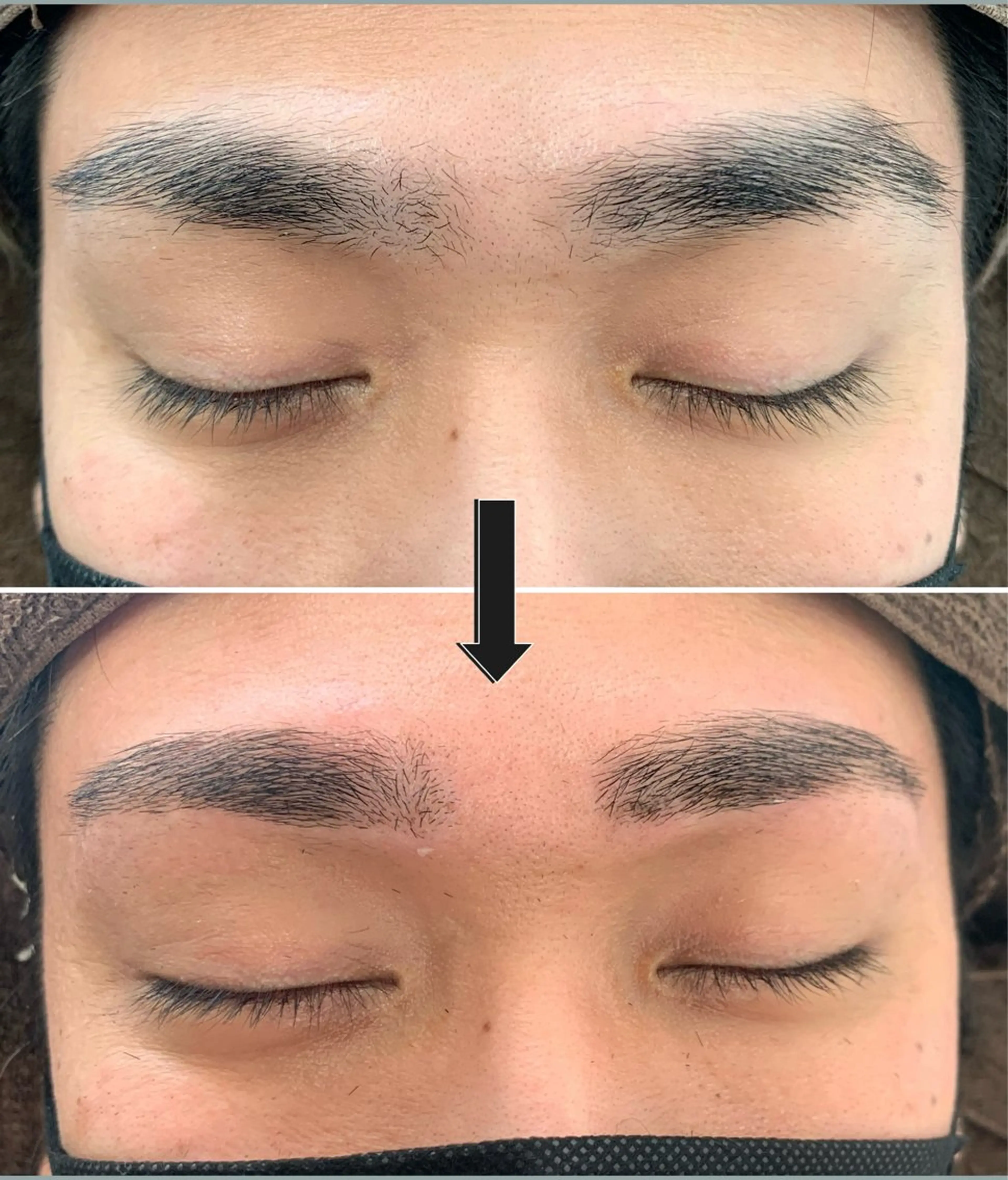 アイブロウ メンズアイブロウ 眉毛ワックス脱毛 ideal心斎橋 ☆片山☆のヘアスタイル