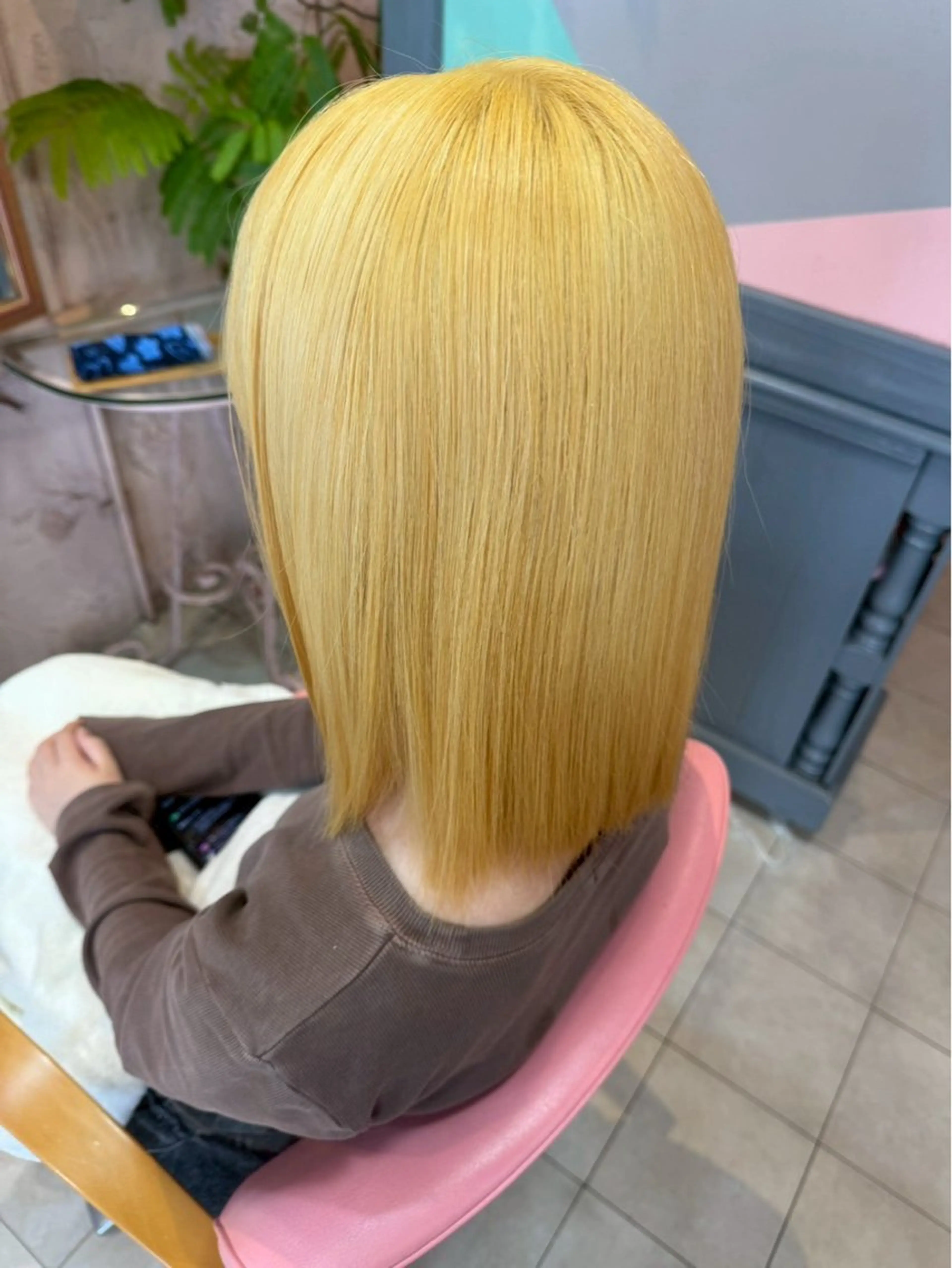 ミディアム 𝙼𝚒𝚎𝚗𝚎 𝚙𝚒𝚗𝚔所属・山本 葵のヘアスタイル
