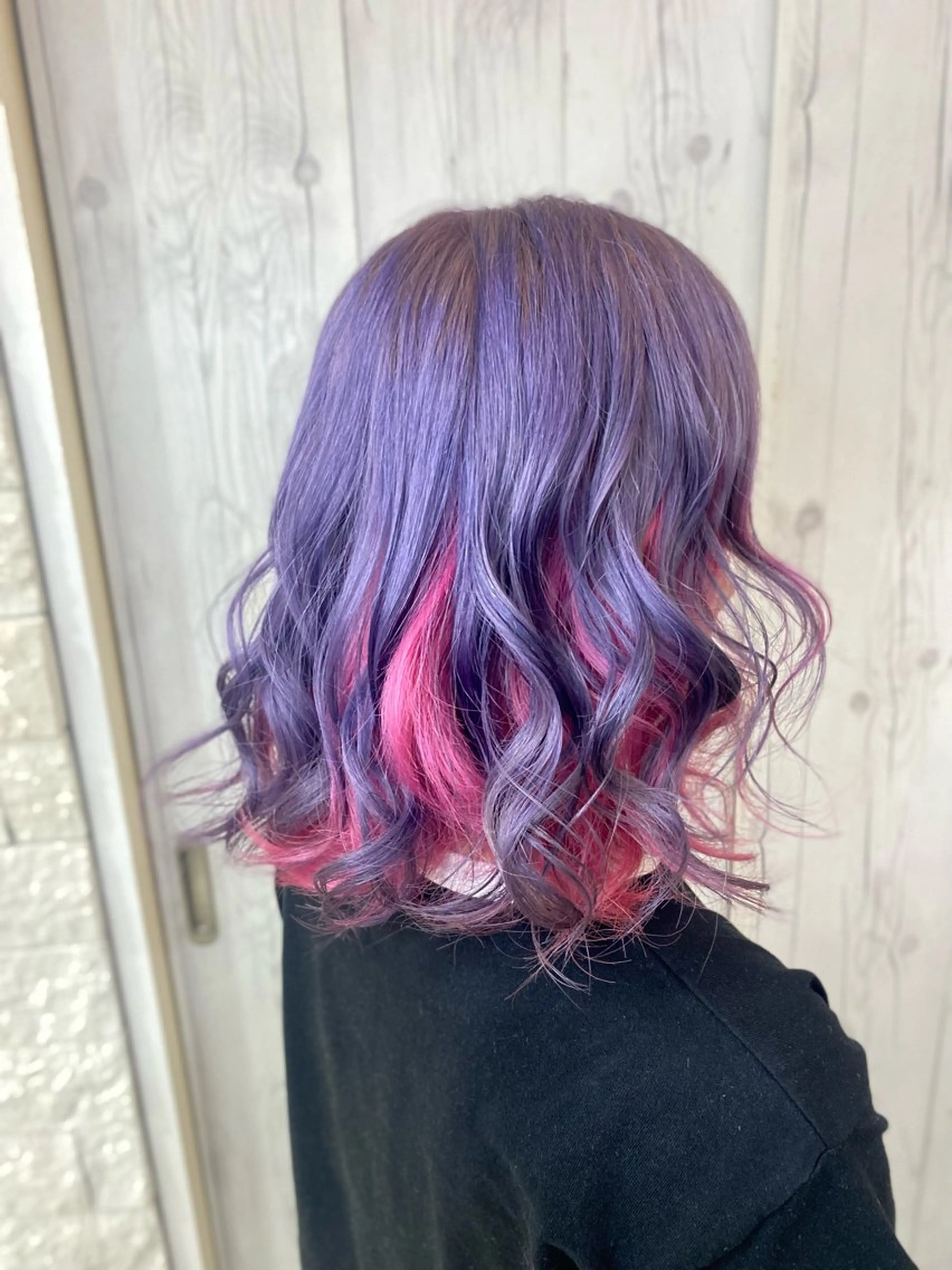 ミディアム ヘアカラー ゆぴ☾‪/推しカラー /ハイトーンのヘアスタイル