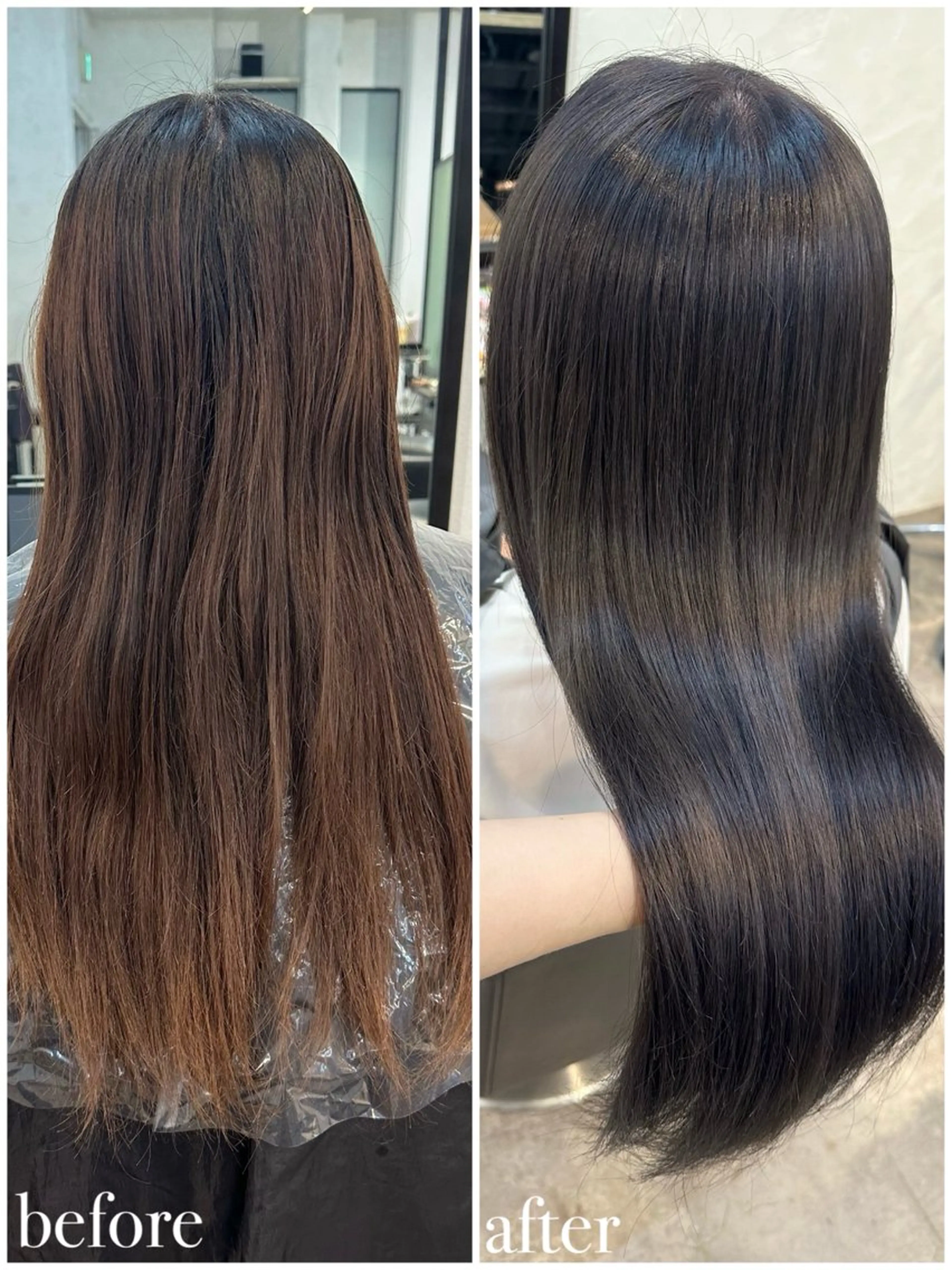 ロング カラー トリートメント 🫧シールエクステ/ カラー🫧アサミ️のヘアスタイル