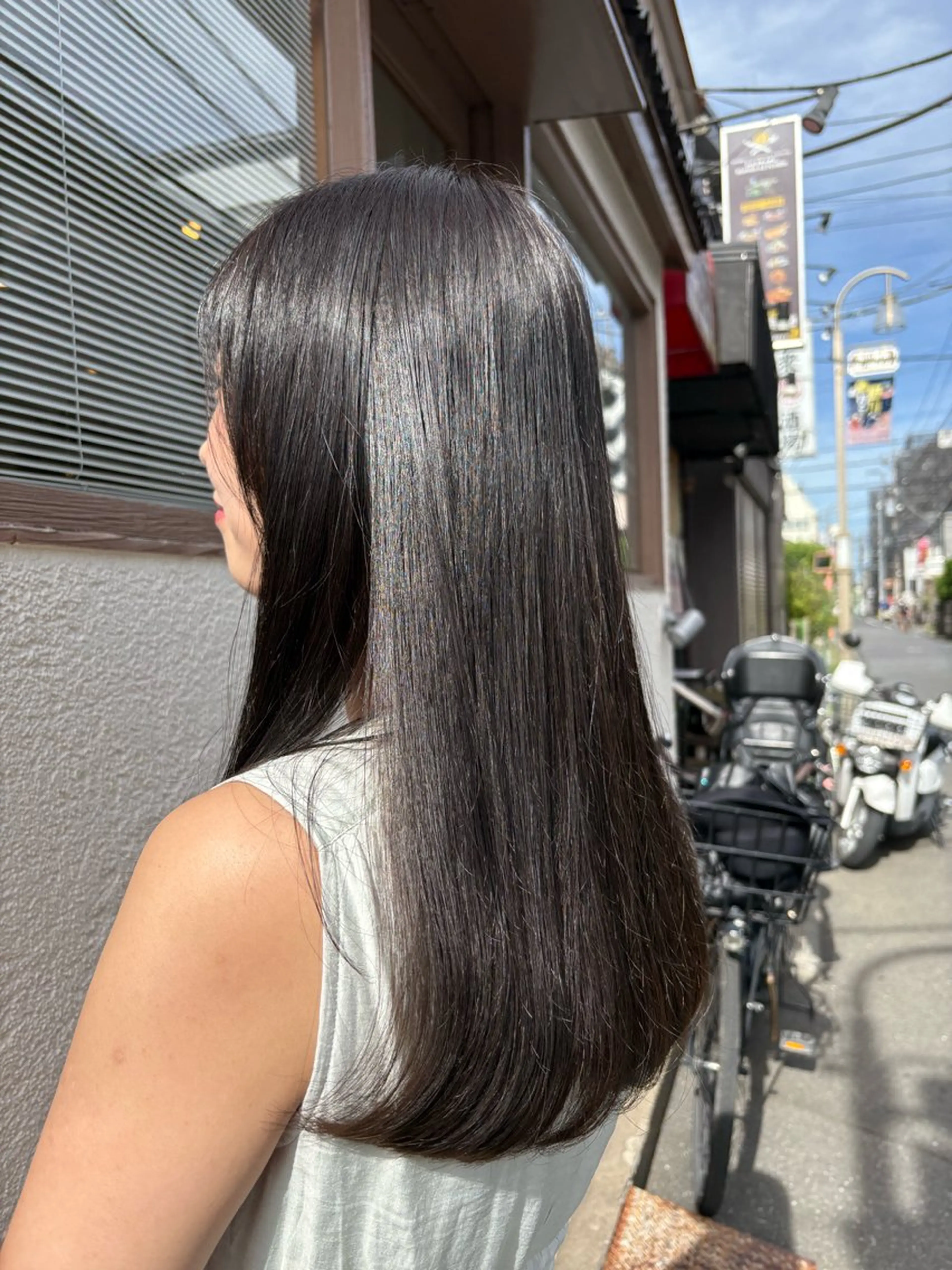 ロング ヘアカラー トリートメント 後藤 千里のヘアスタイル