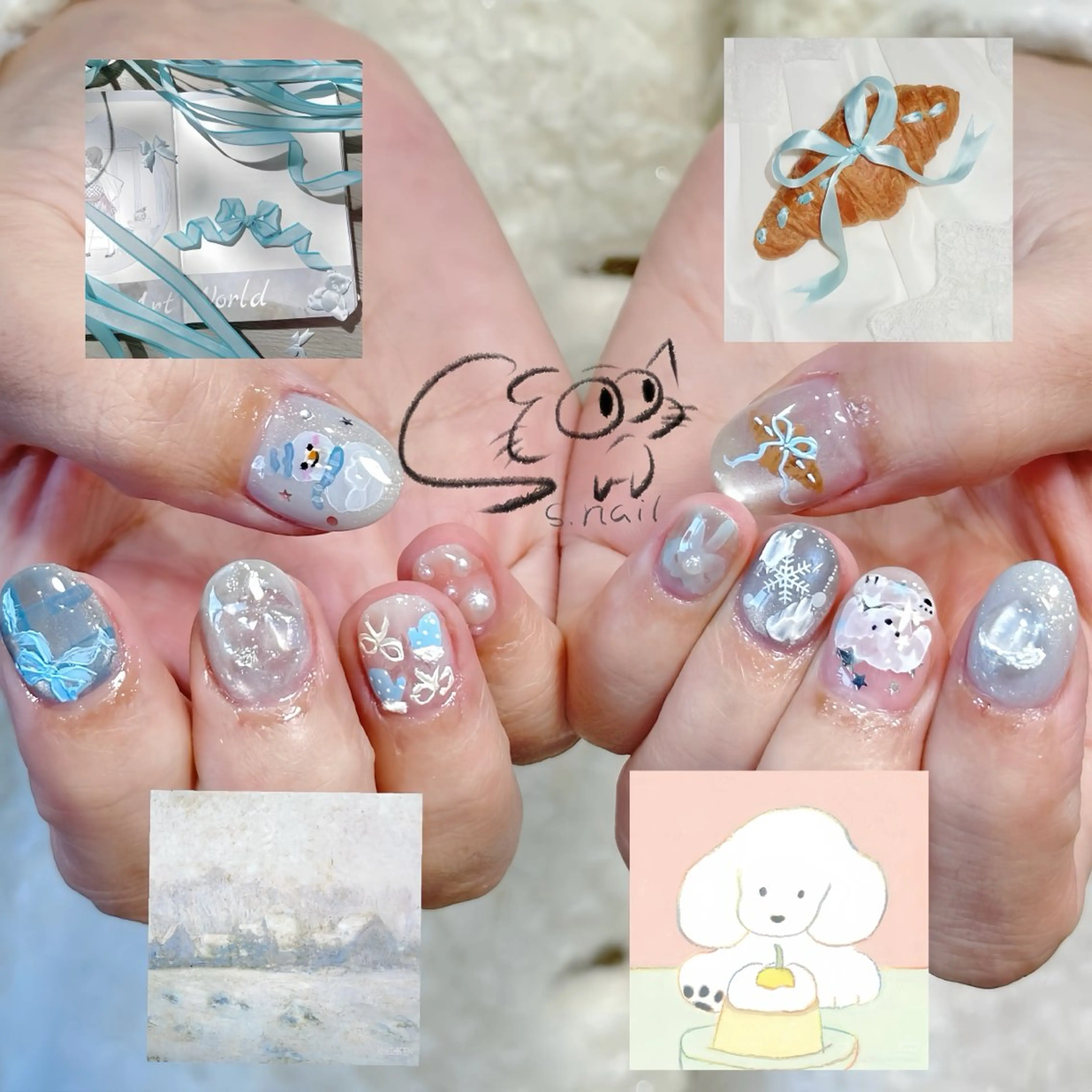 ネイル アートネイル チークネイル フレンチネイル グラデーション マグネットネイル ハンドネイル S.nail所属・S.nail _のネイルデザイン