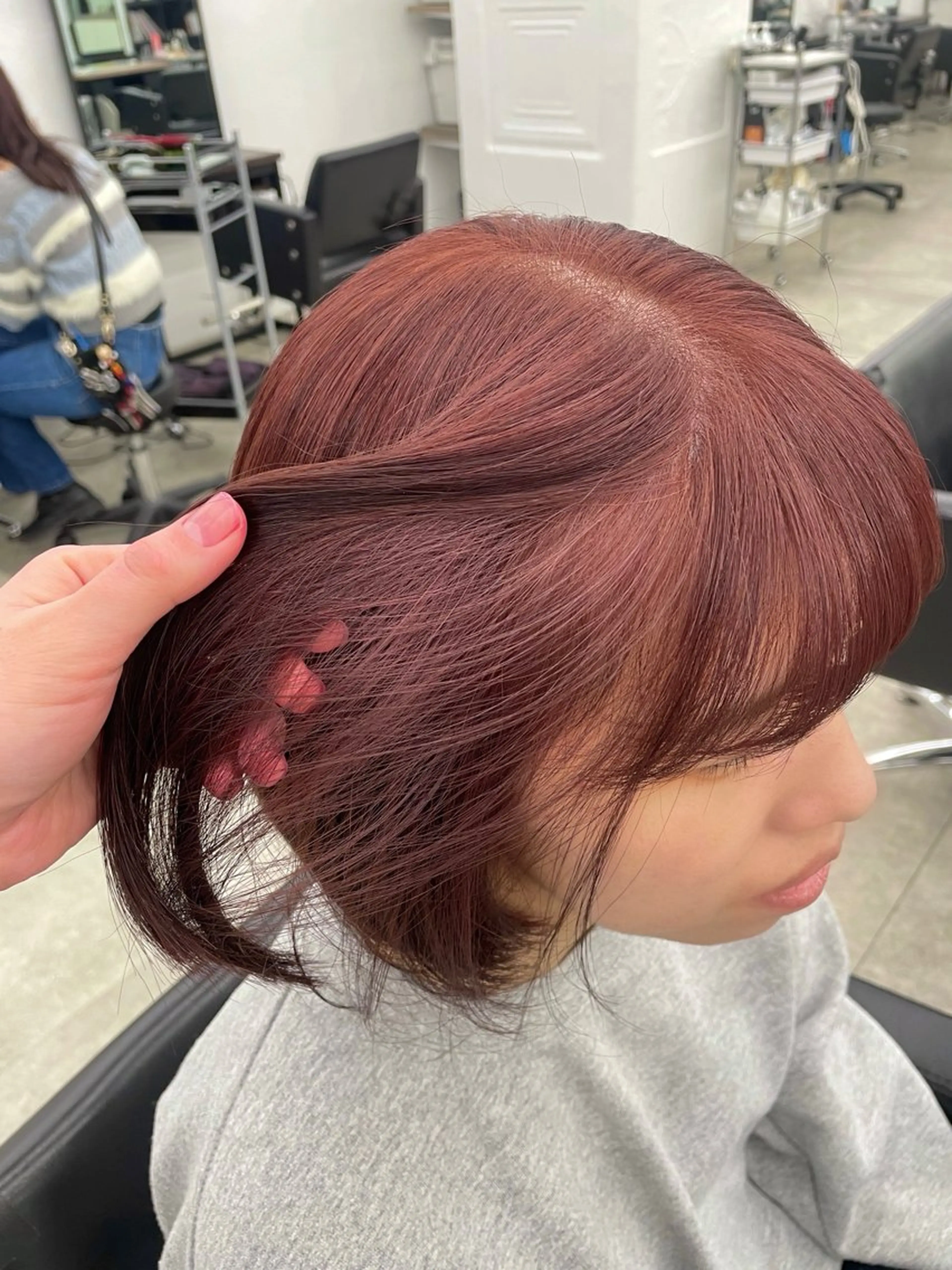 〘 🎀ピンクカラー限定🎀〙ブリーチなしワンカラーの写真