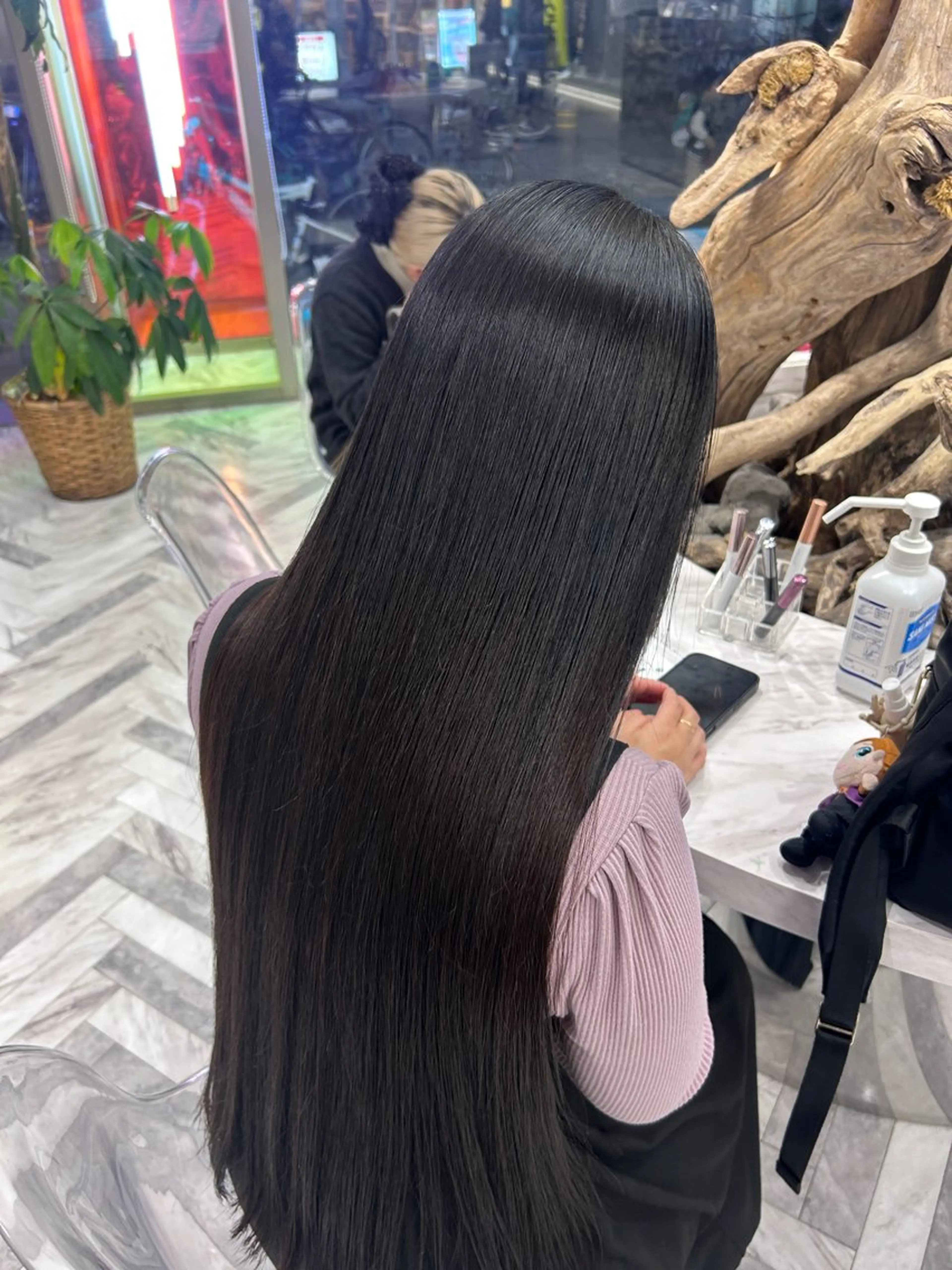 ロング 縮毛矯正 冬っぽカラー/ マツエク/ゆきなのマツエク・マツパデザイン