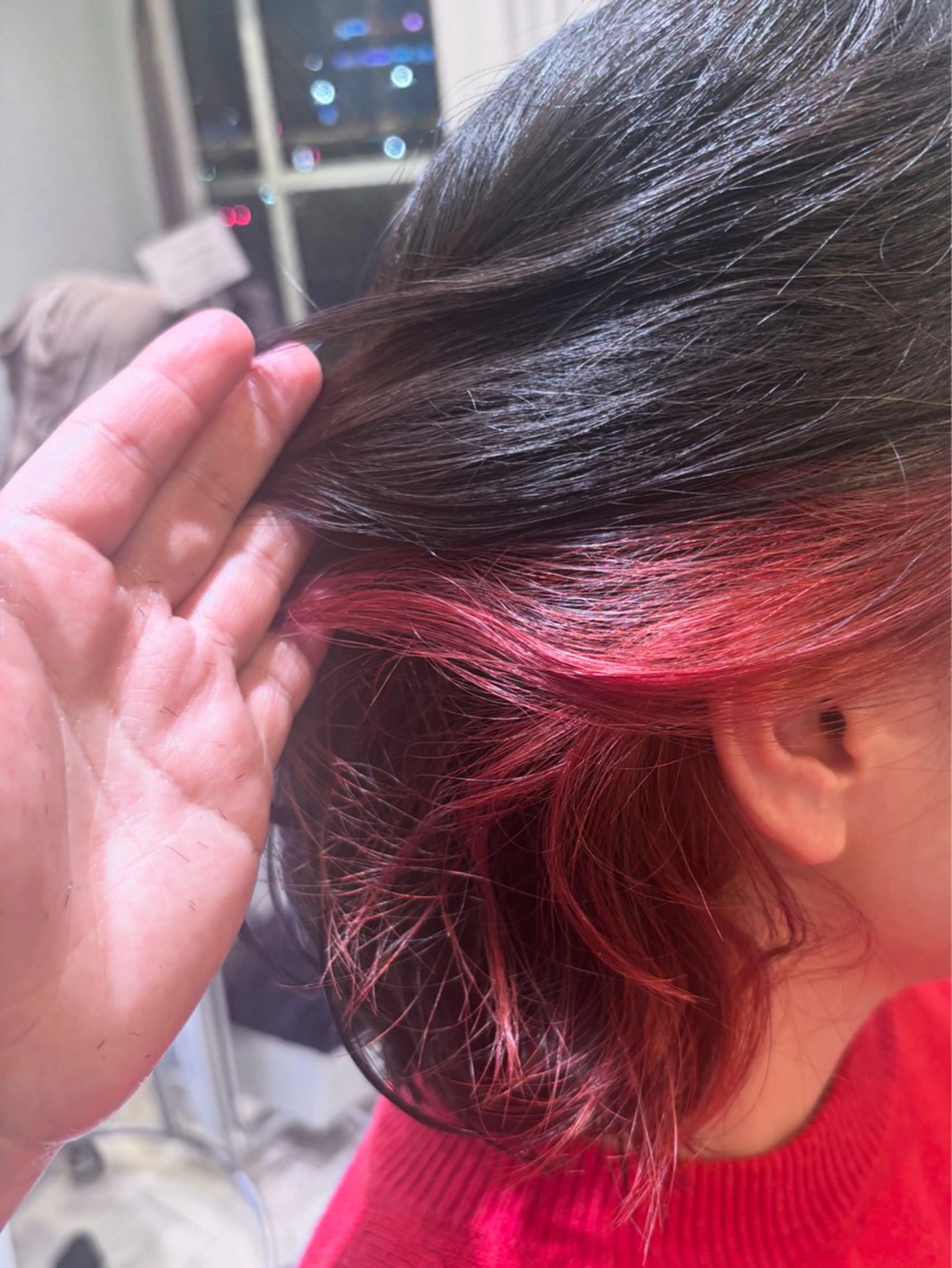 ミディアム カット ヘアカラー laffin❁ななみ /パーマスタイルのヘアスタイル