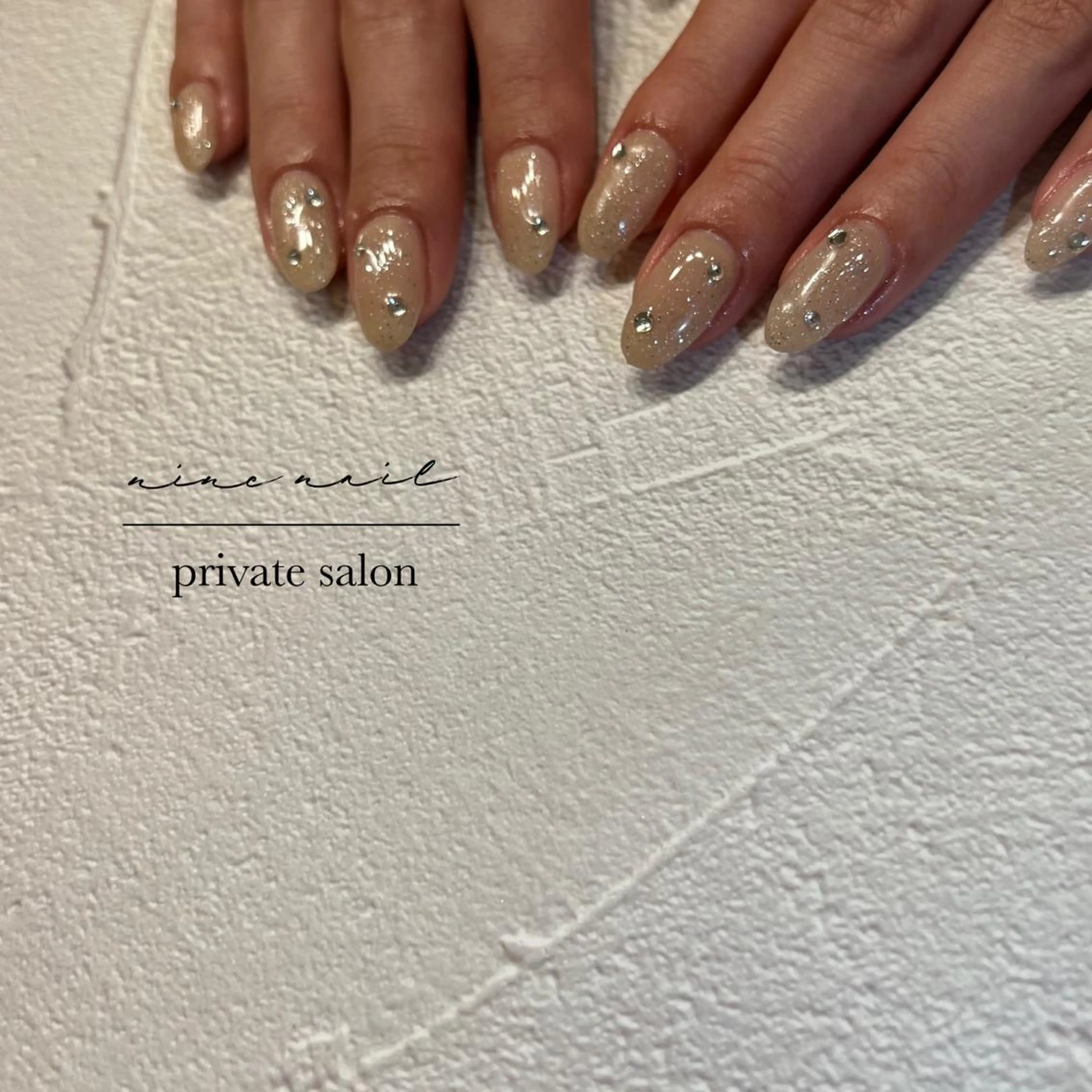 ネイル ニュアンスネイル シンプルネイル 冬ネイル nine nailのネイルデザイン