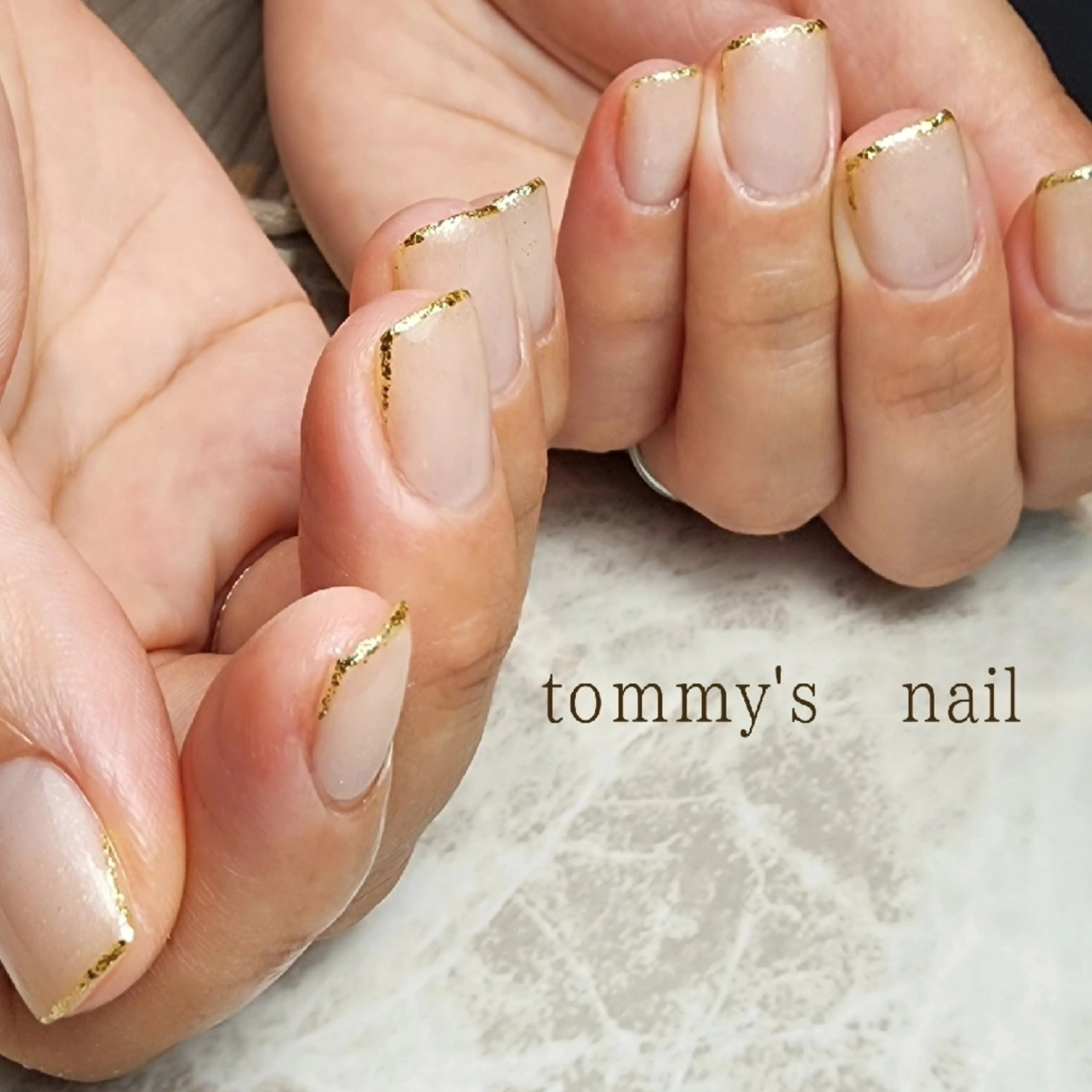 ネイル ジェルネイル グラデーション ラメ(グリッター) ラメグラデーション ミラーネイル tommy's nail所属・福岡/若よもぎ蒸し 全身美容が叶うサロンのネイルデザイン