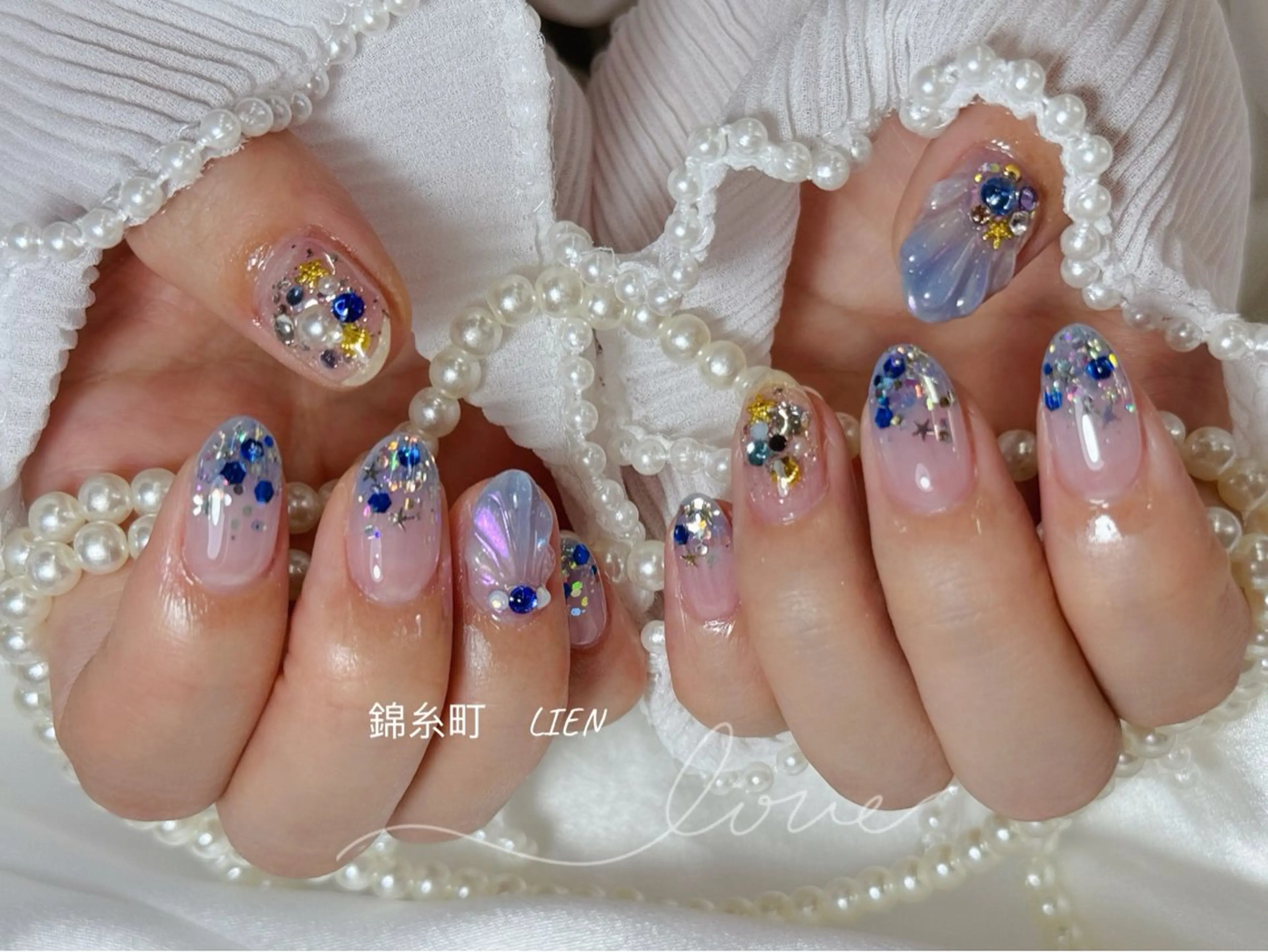 ネイル 夏ネイル ハンドネイル Lien  _リエン リエンのネイルデザイン