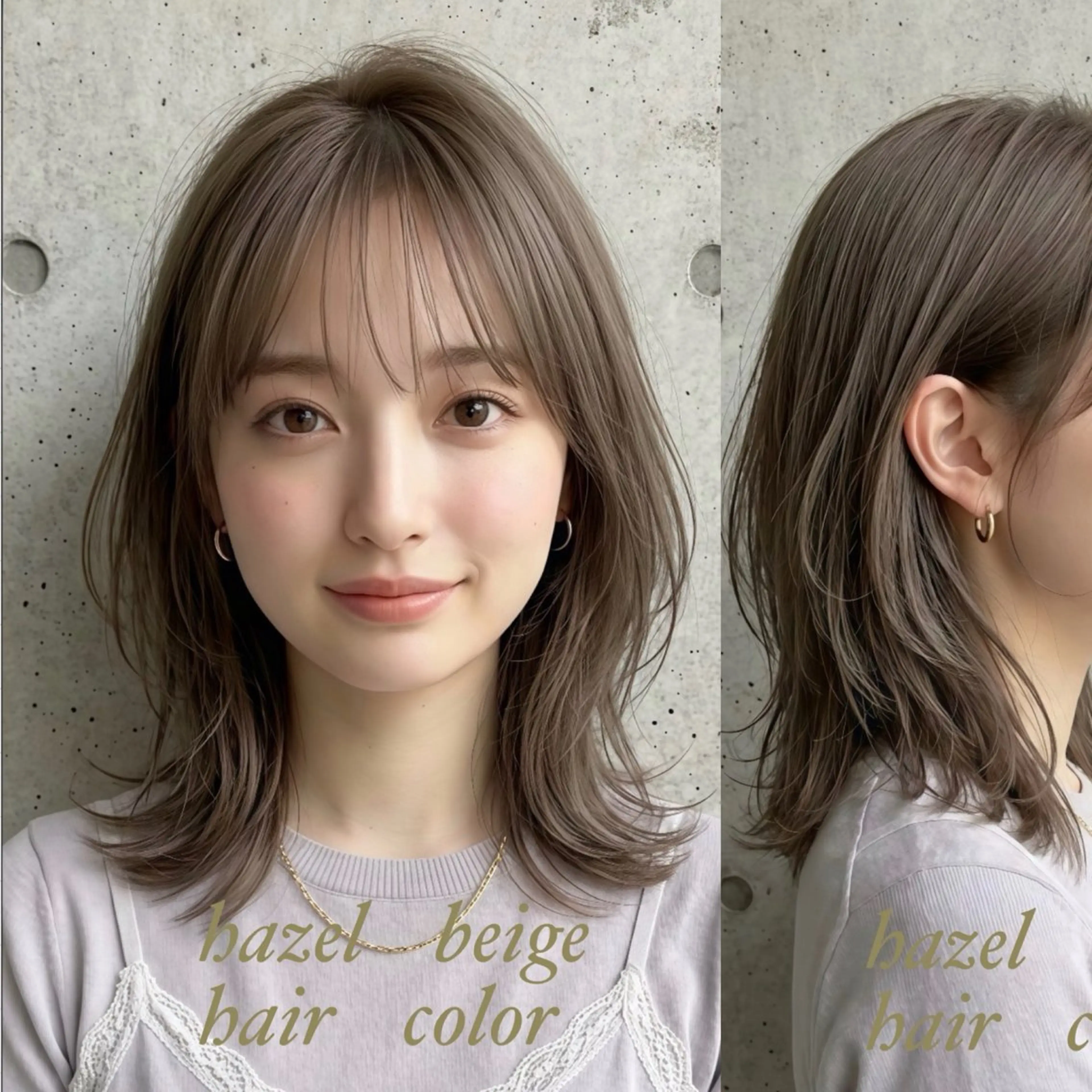 ミディアム カラー カット ヘアカラー トリートメント M.SLASH 辻 孝志のヘアスタイル