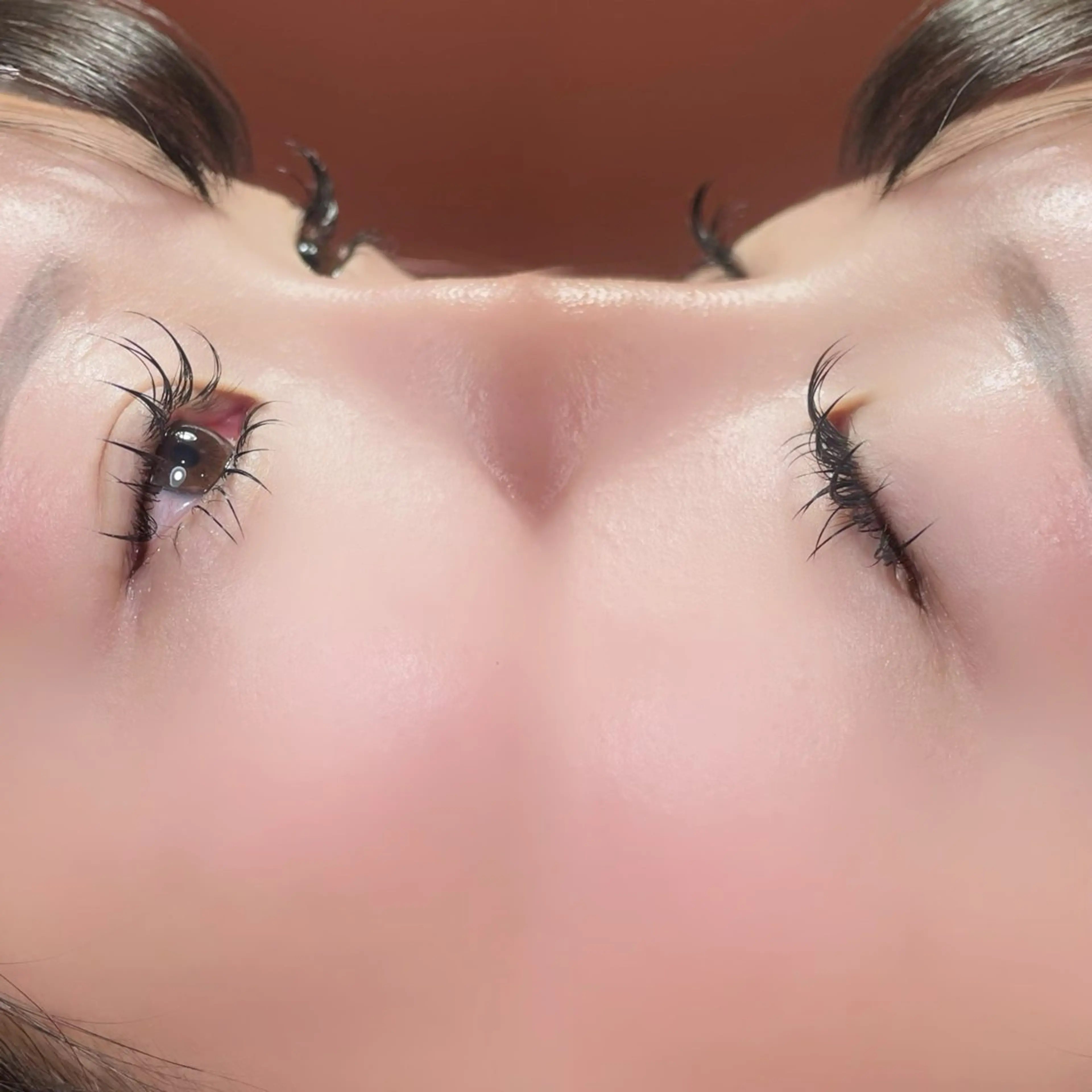 🩶マツエク🩶フラットラッシュ【100本】➕下まつ毛の写真