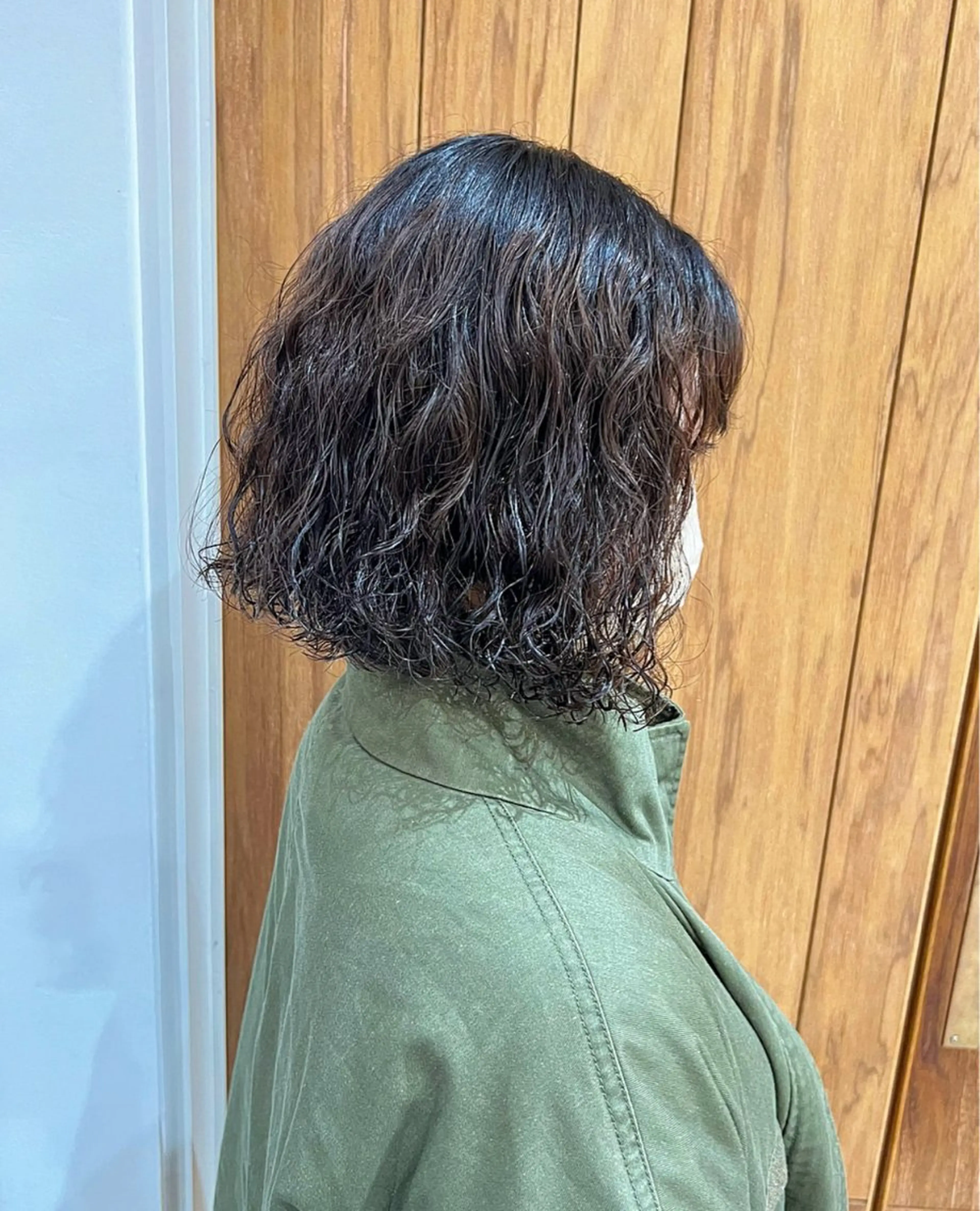 ショート カラー ボブ カット パーマ フラム所属・WATANABE MISAKIのヘアスタイル