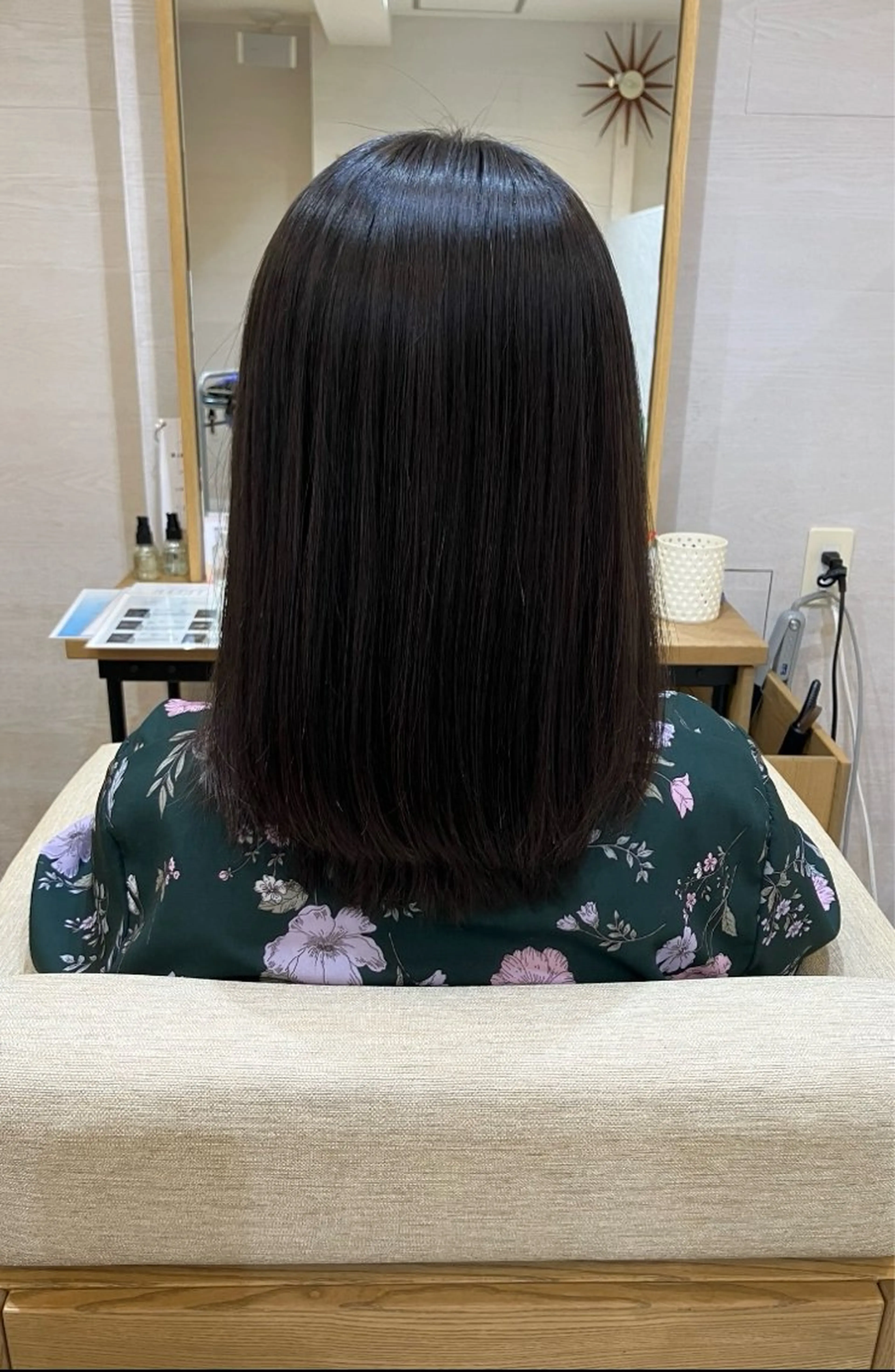 新規​〜​3回目まで　髪質改善酸熱トリートメントストレート+カット※縮毛矯正かけるほど髪のクセが強くない人におすすめ！の写真