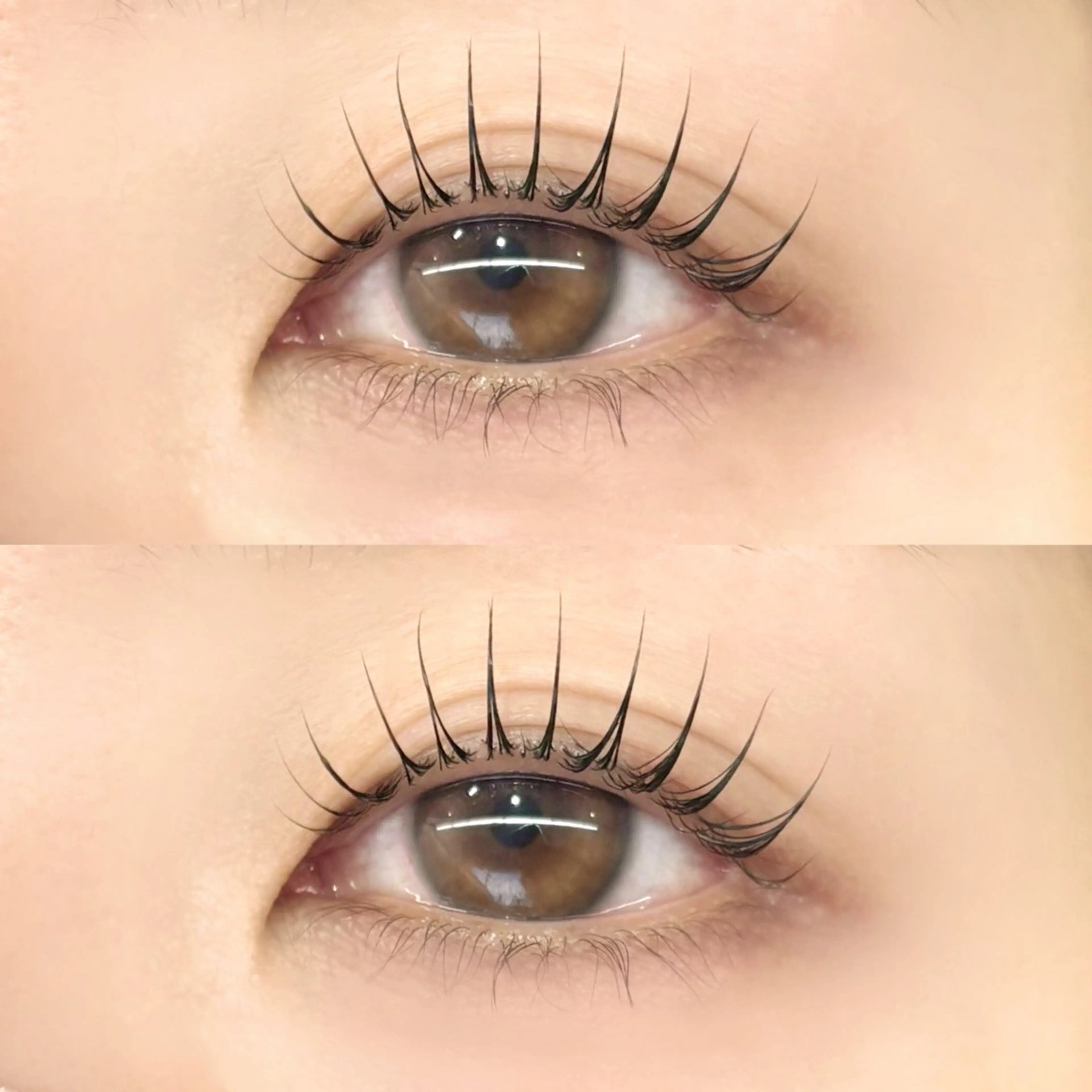 マツエク・マツパ 束感まつ毛 韓国風マツエク パリジェンヌラッシュリフト まつげパーマ 一重×まつ毛パーマ 🎀パーソナル眉⌇ 束感まつ毛MIOのマツエク・マツパデザイン