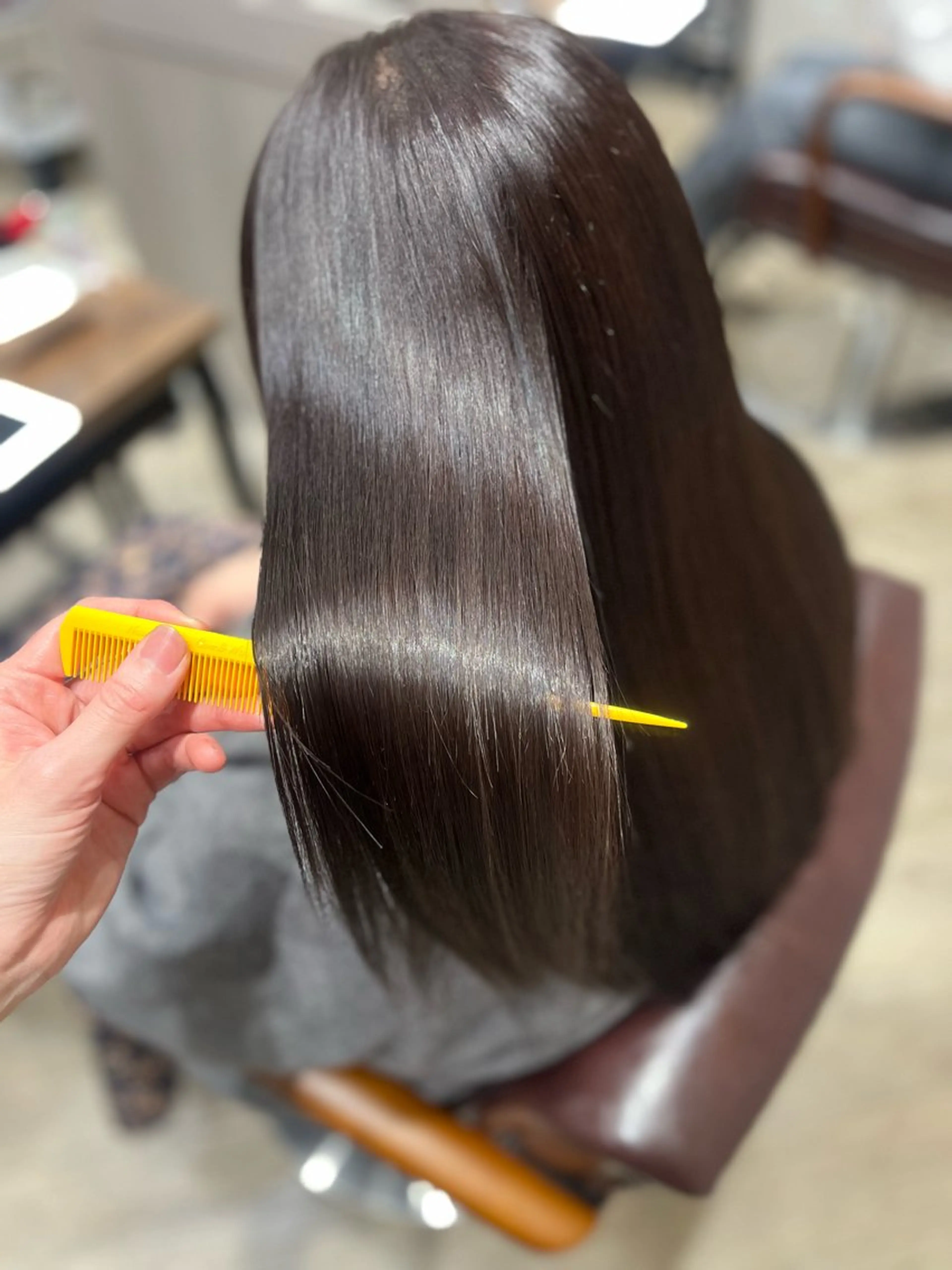 ロング カラー ブラウンカラー ナチュラルブラウン ヘアカラー トリートメント 🫧ぷる艶カラー🫧 Yuubi🦩のヘアスタイル