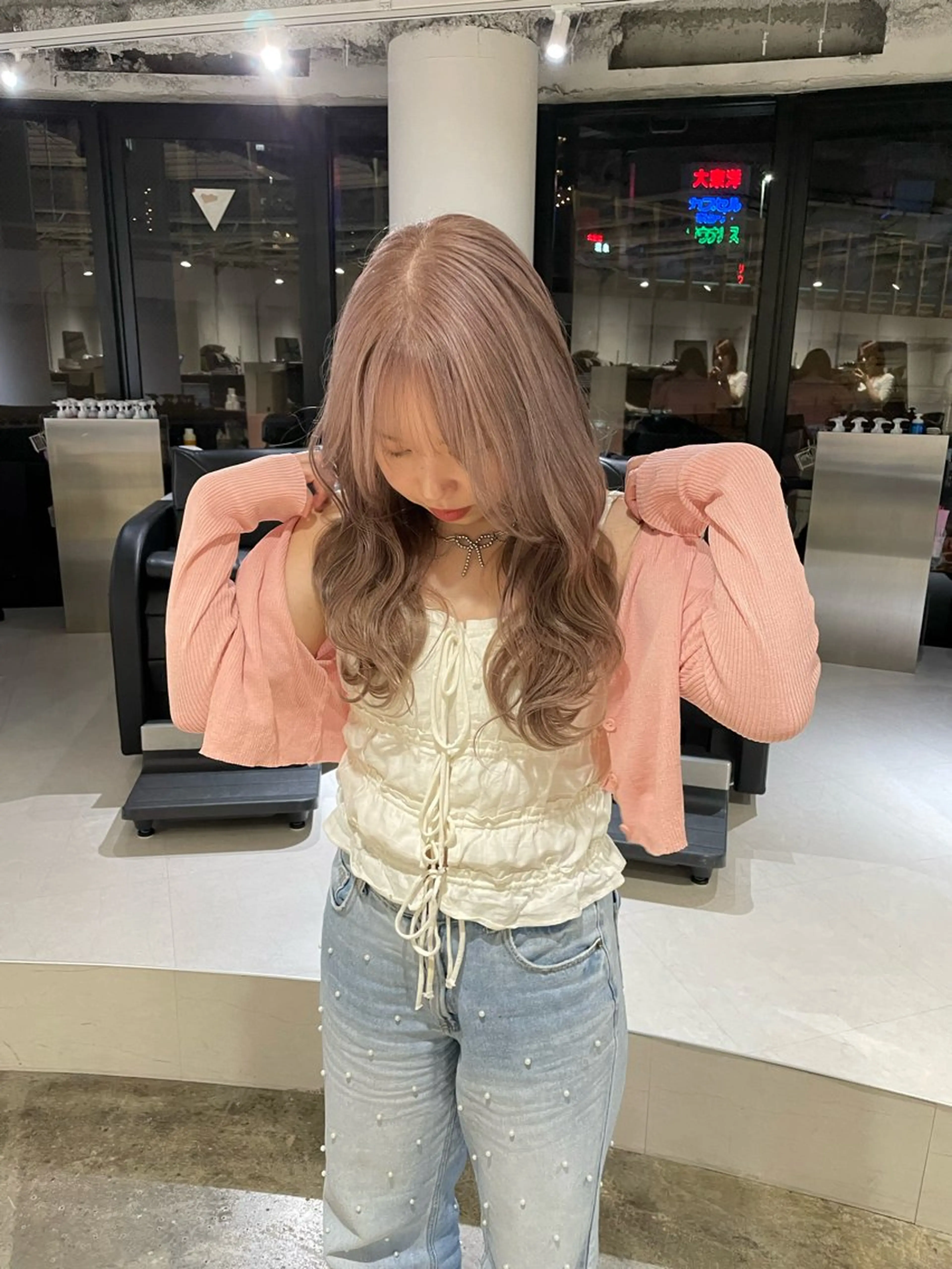 ロング ヘアカラー トリートメント AIKA /大阪美容室のヘアスタイル