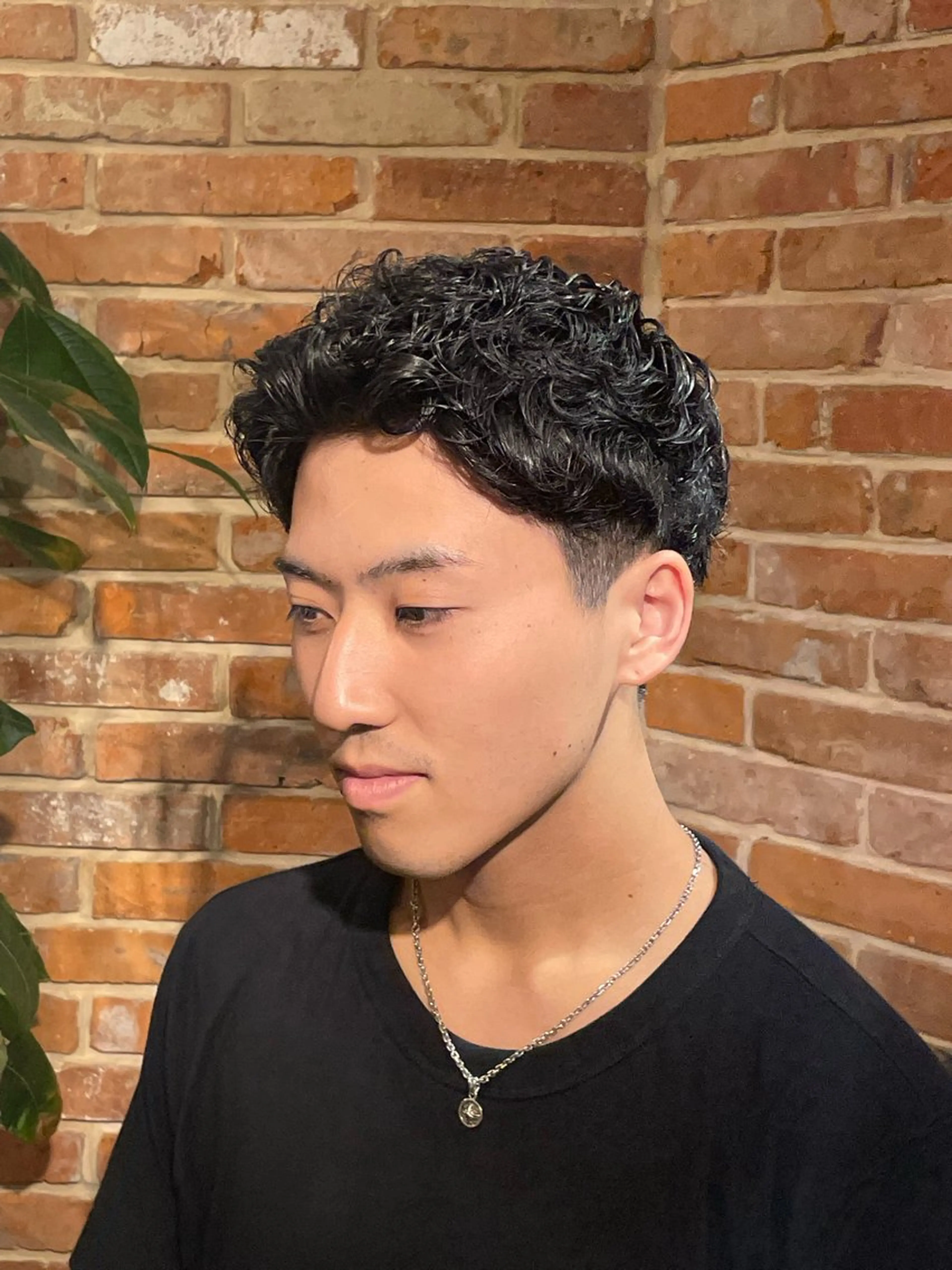 パーマ メンズ 武田 駿兵のヘアスタイル